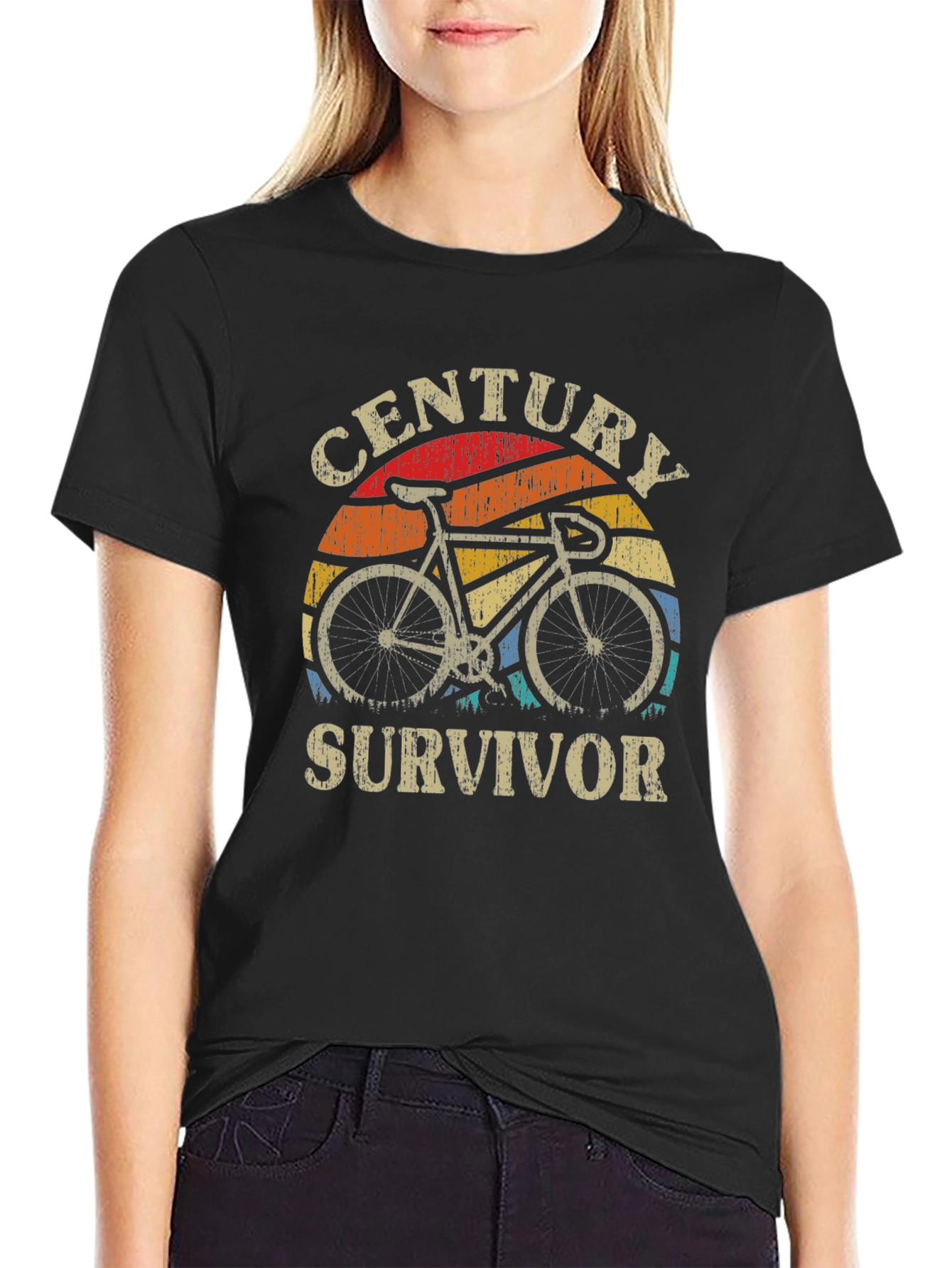 Black Century Survivor Black Graphic T-Shirt view 2