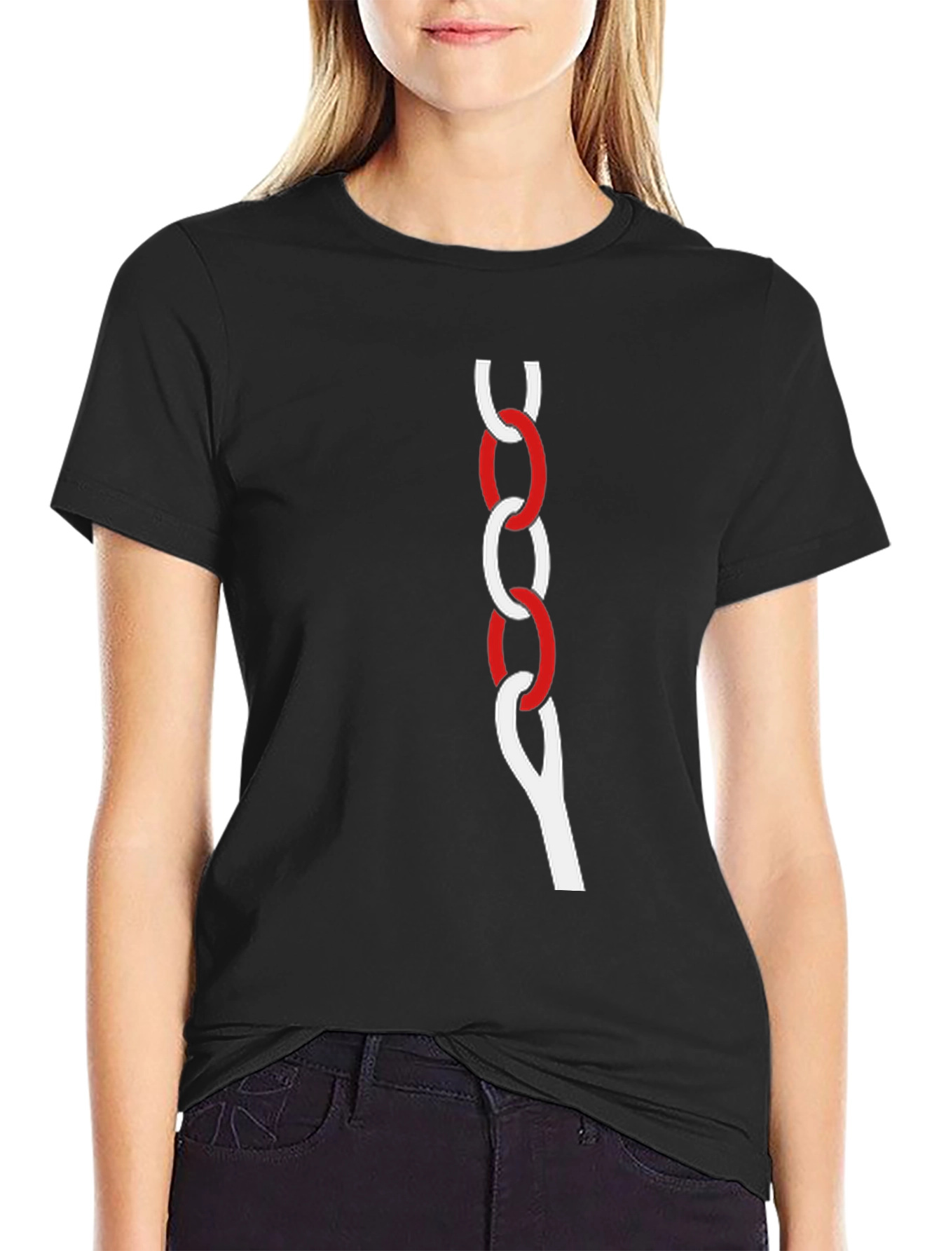 Black Graphic Chain T-Shirt - Black view 2