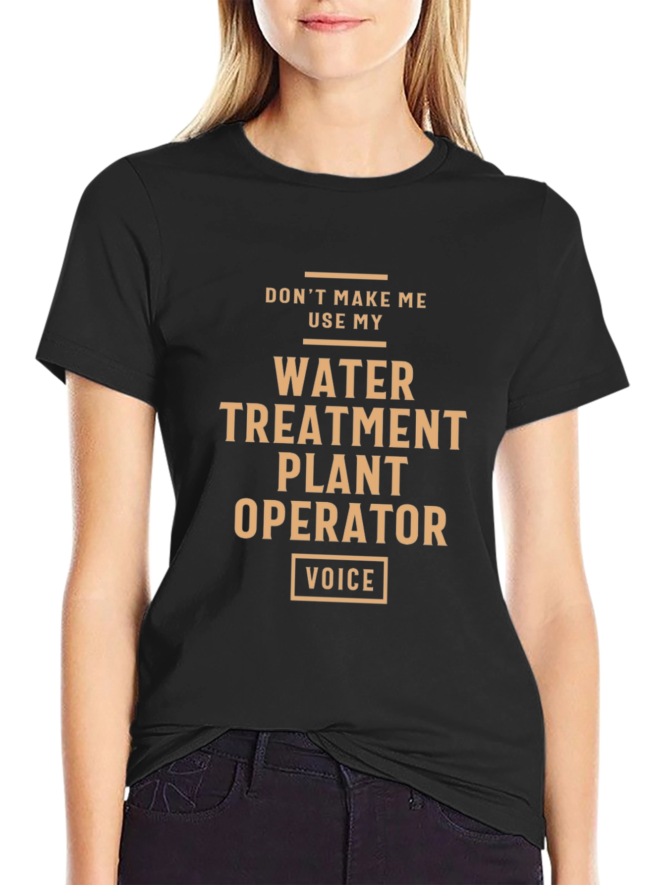 Black Water Treatment Plant Operator Novelty T-Shirt view 2