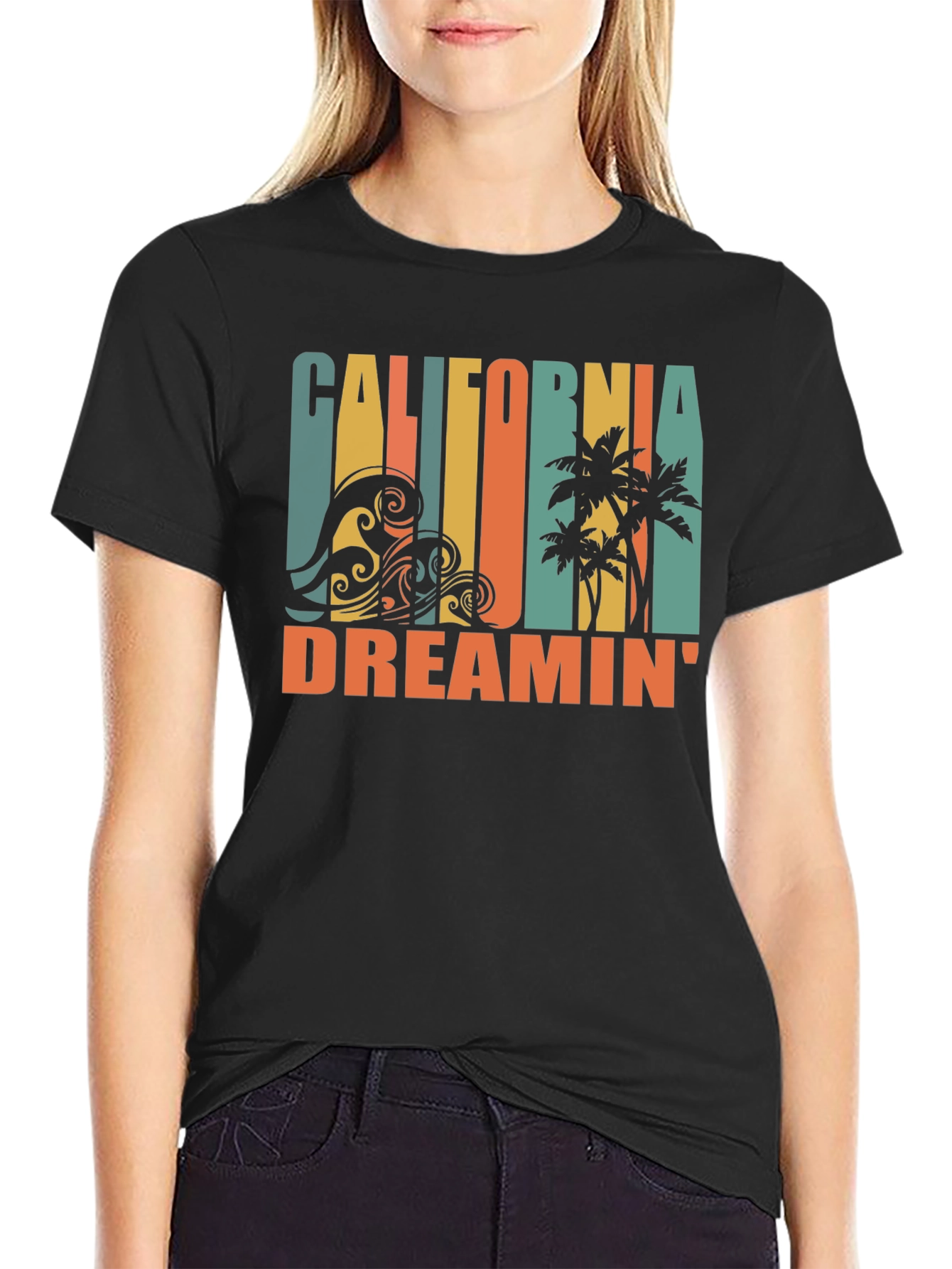 Black California Dreamin' Graphic Tee view 2