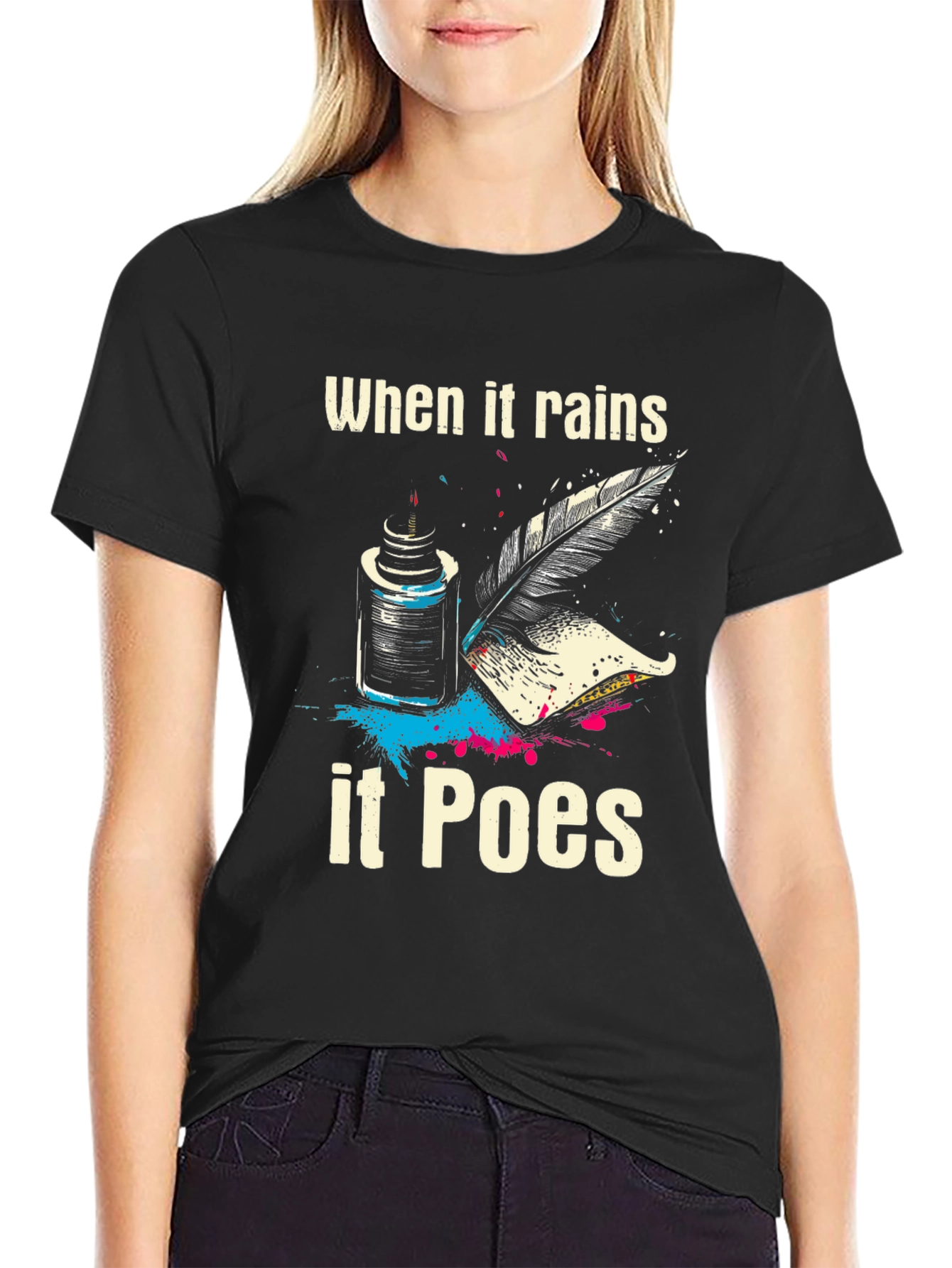 When It Rains It Poes T-Shirt - 2