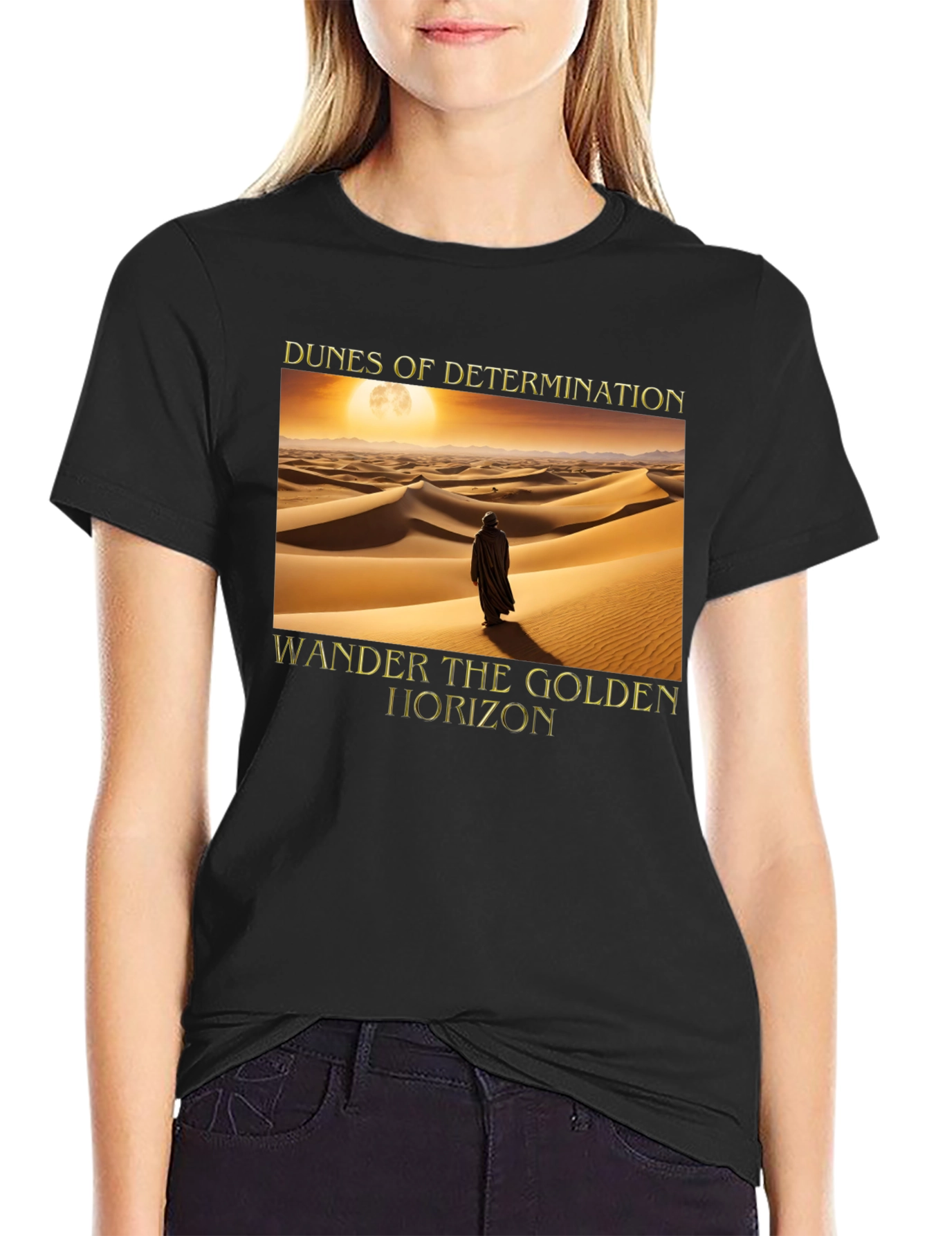 Black Dunes of Determination T-Shirt view 2