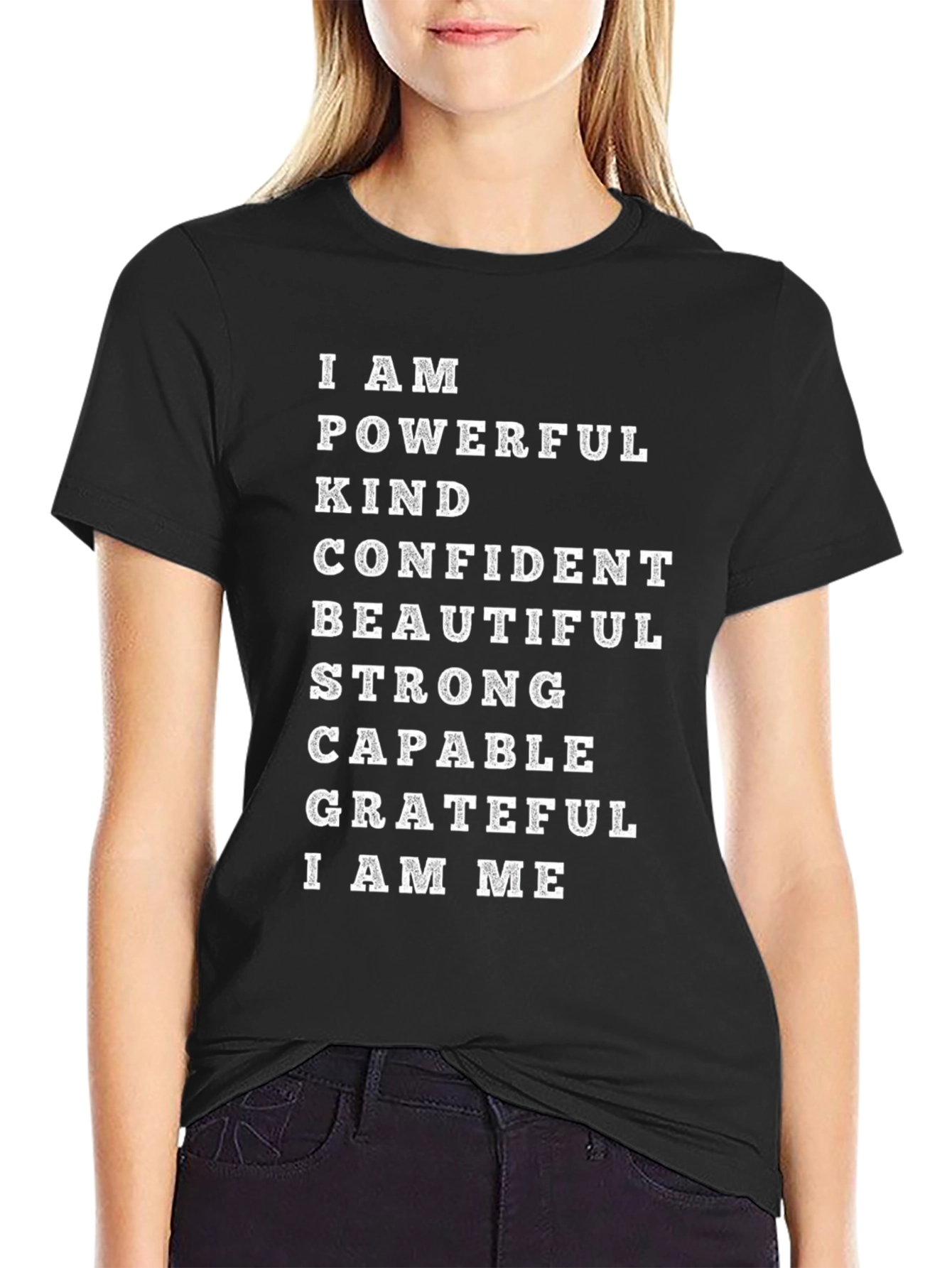 Black Empowered Affirmation T-Shirt - I AM ME  view 2