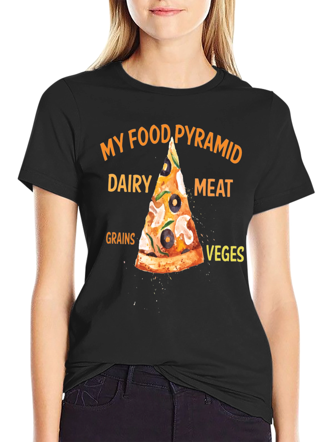 My Food Pyramid Pizza T-Shirt - 2