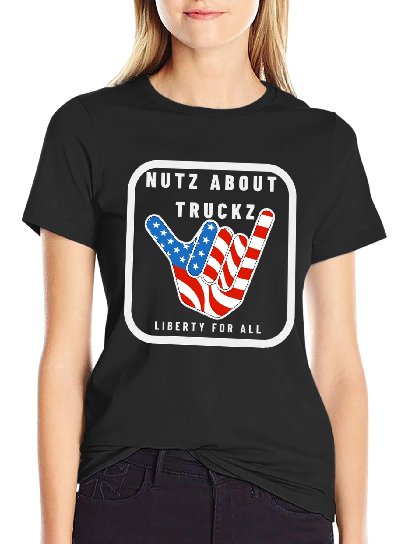 Black Nutz About Truckz Graphic T-Shirt view 2