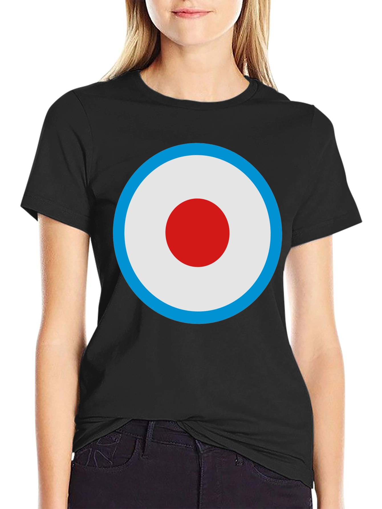 Black Target Logo Tee - Classic Mod Style view 2