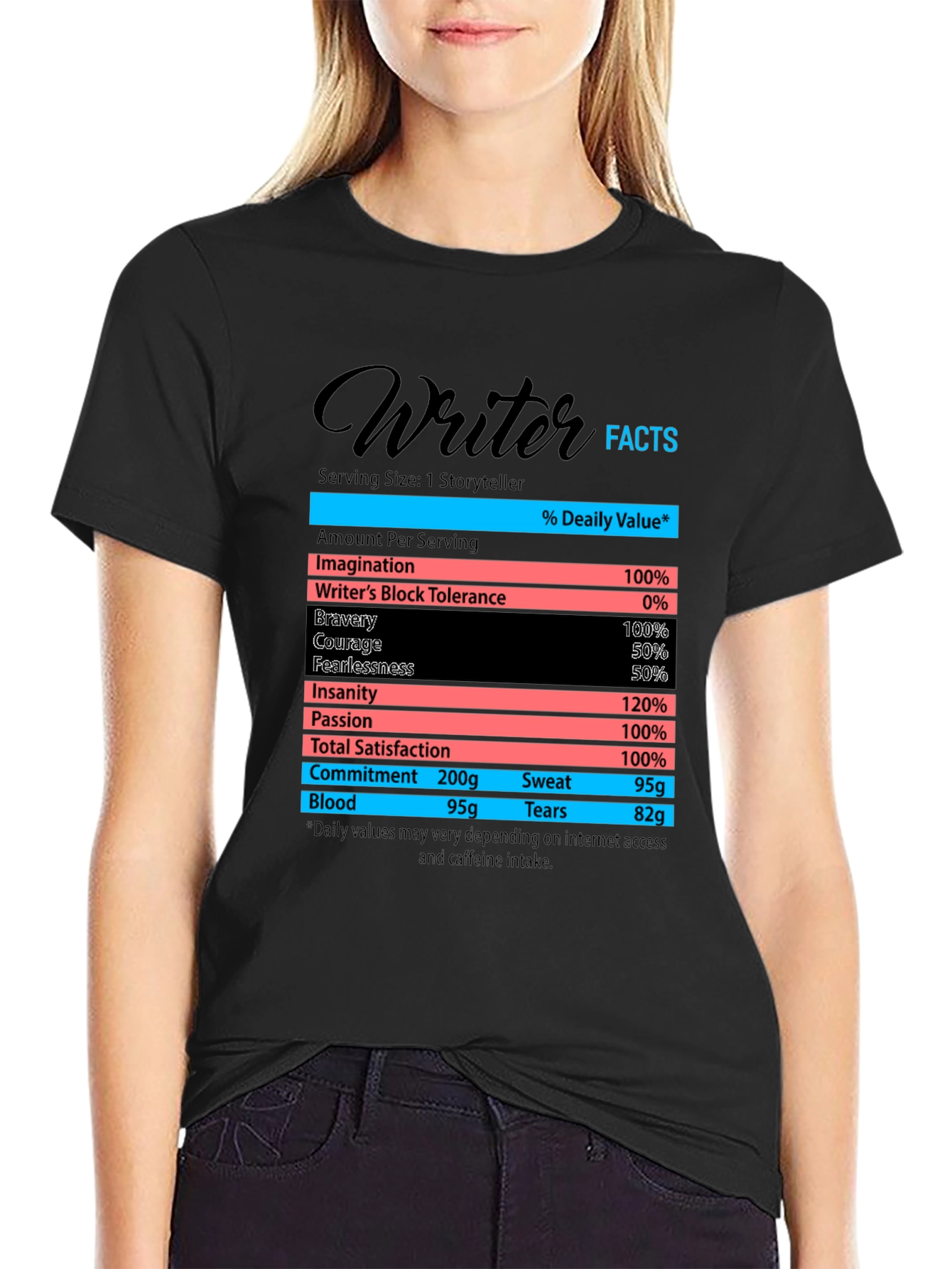 Black Writer Facts T-Shirt - Storyteller Novelist Tee view 2