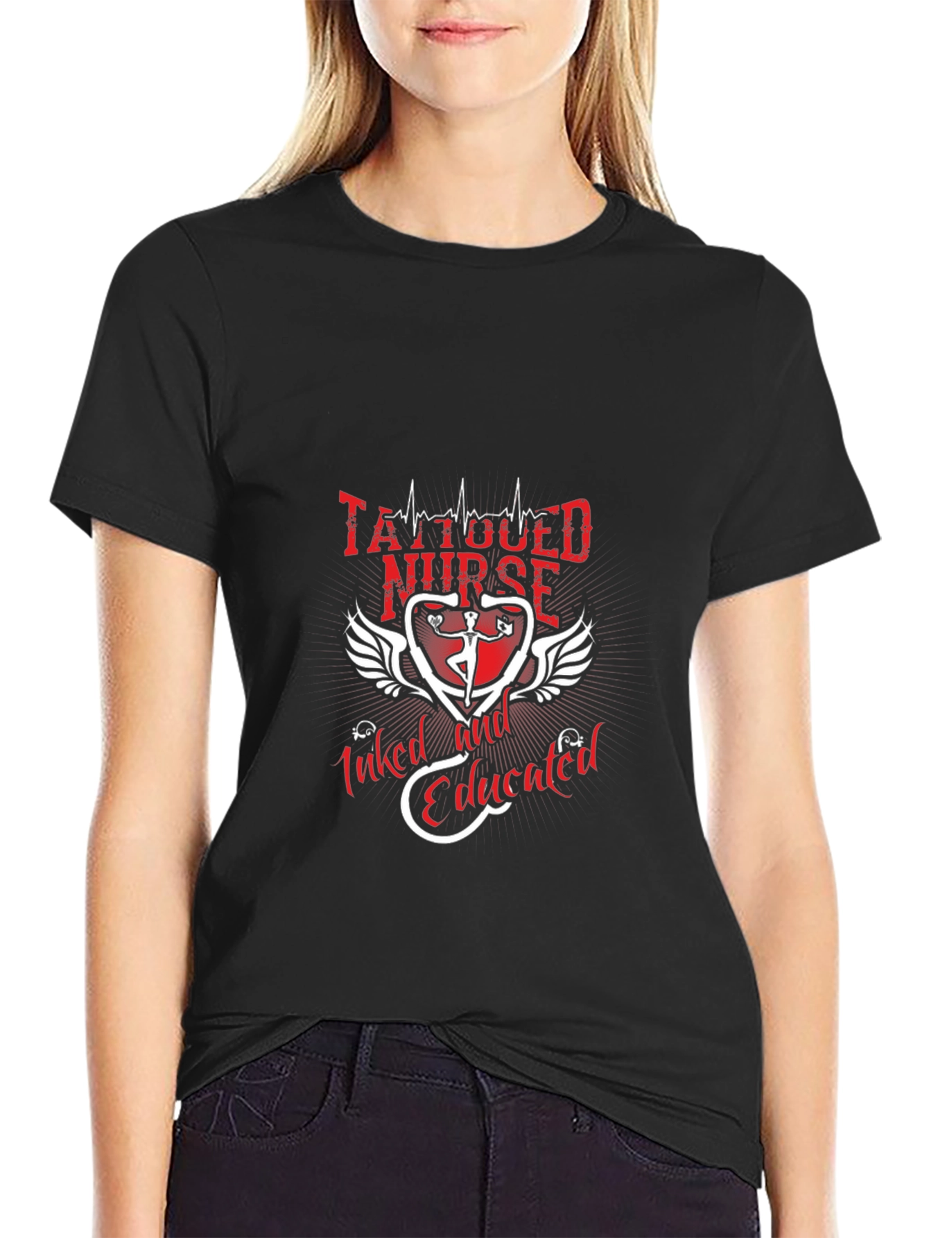 Tattooed Nurse T-Shirt - Inked and Educated - 2