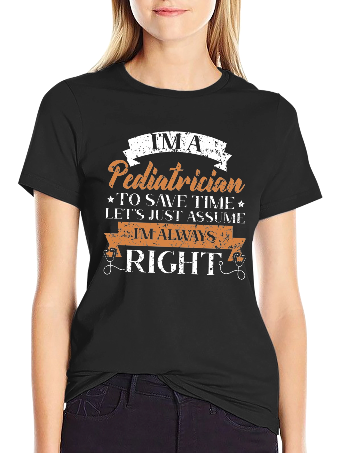 Black I'm A Pediatrician T-Shirt view 2
