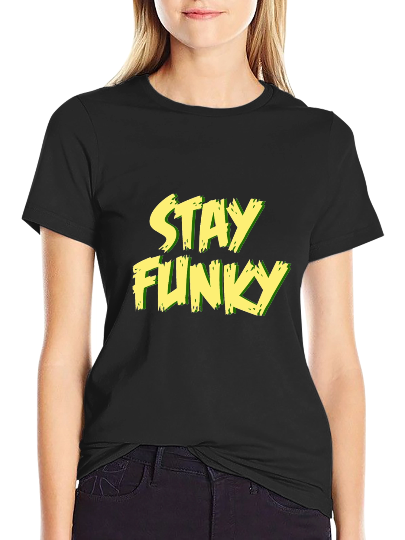 Stay Funky Men's Graphic Black T-Shirt - 2
