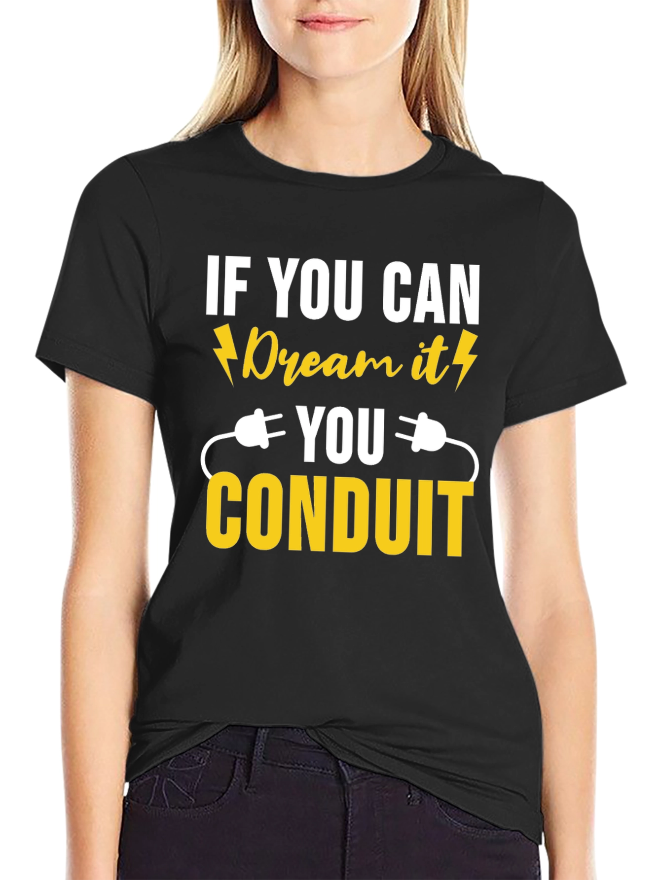 Black If You Can Dream it Conduit T-Shirt view 2