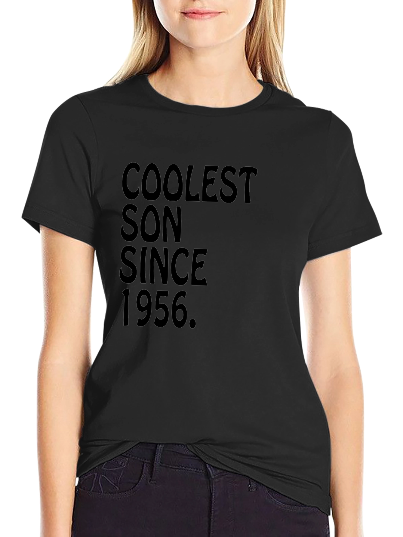 Black Coolest Son Since 1956 Black T-Shirt view 2