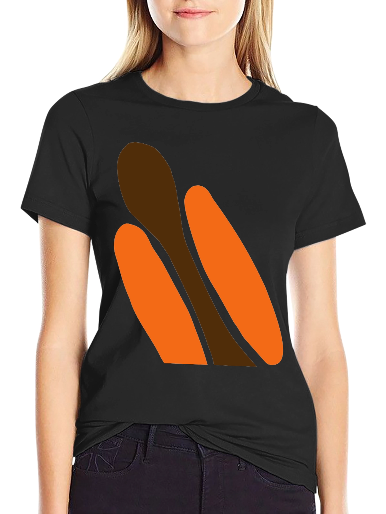 Black Novelty Hot Dog Graphic T-Shirt - Black view 2