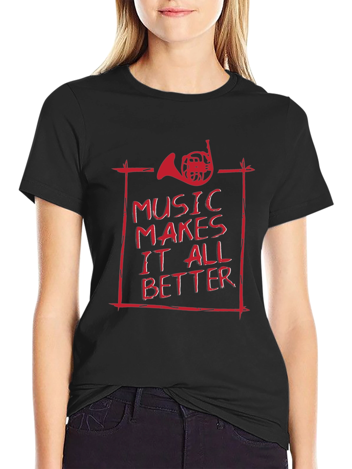 Black Music Makes It All Better T-Shirt view 2