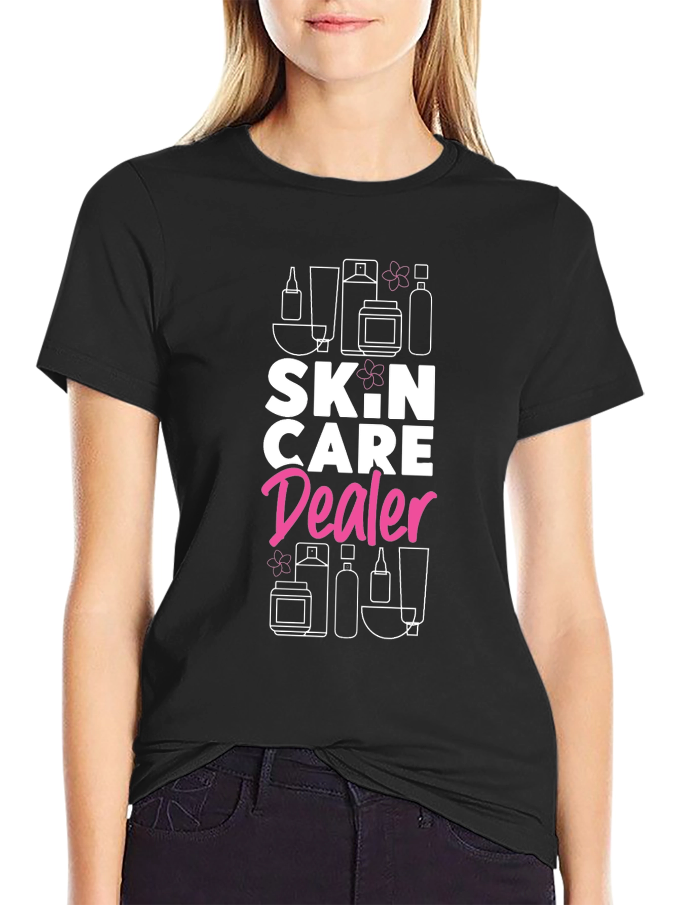 Black Skin Care Dealer Graphic Tee - Unisex view 2