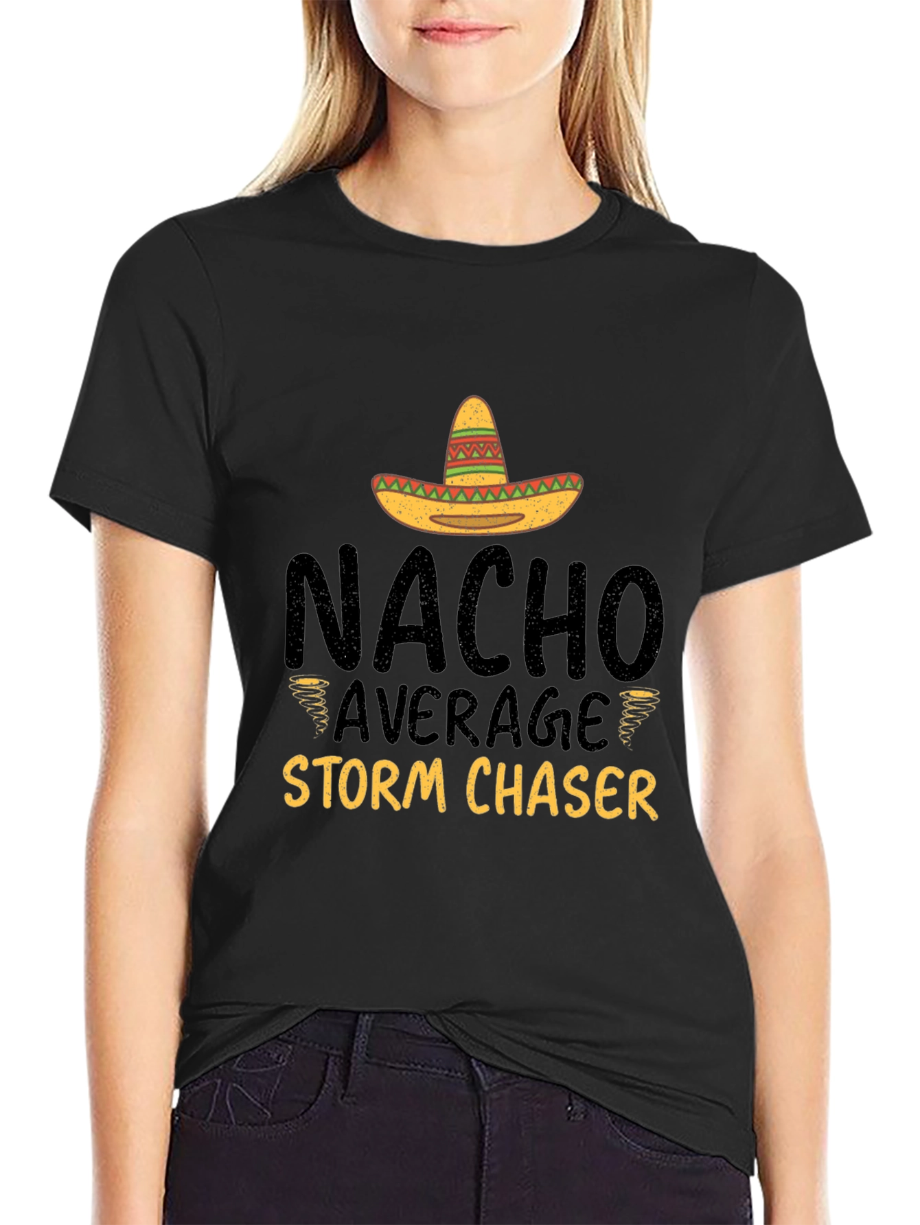 Black Nacho Average Storm Chaser Graphic Tee view 2