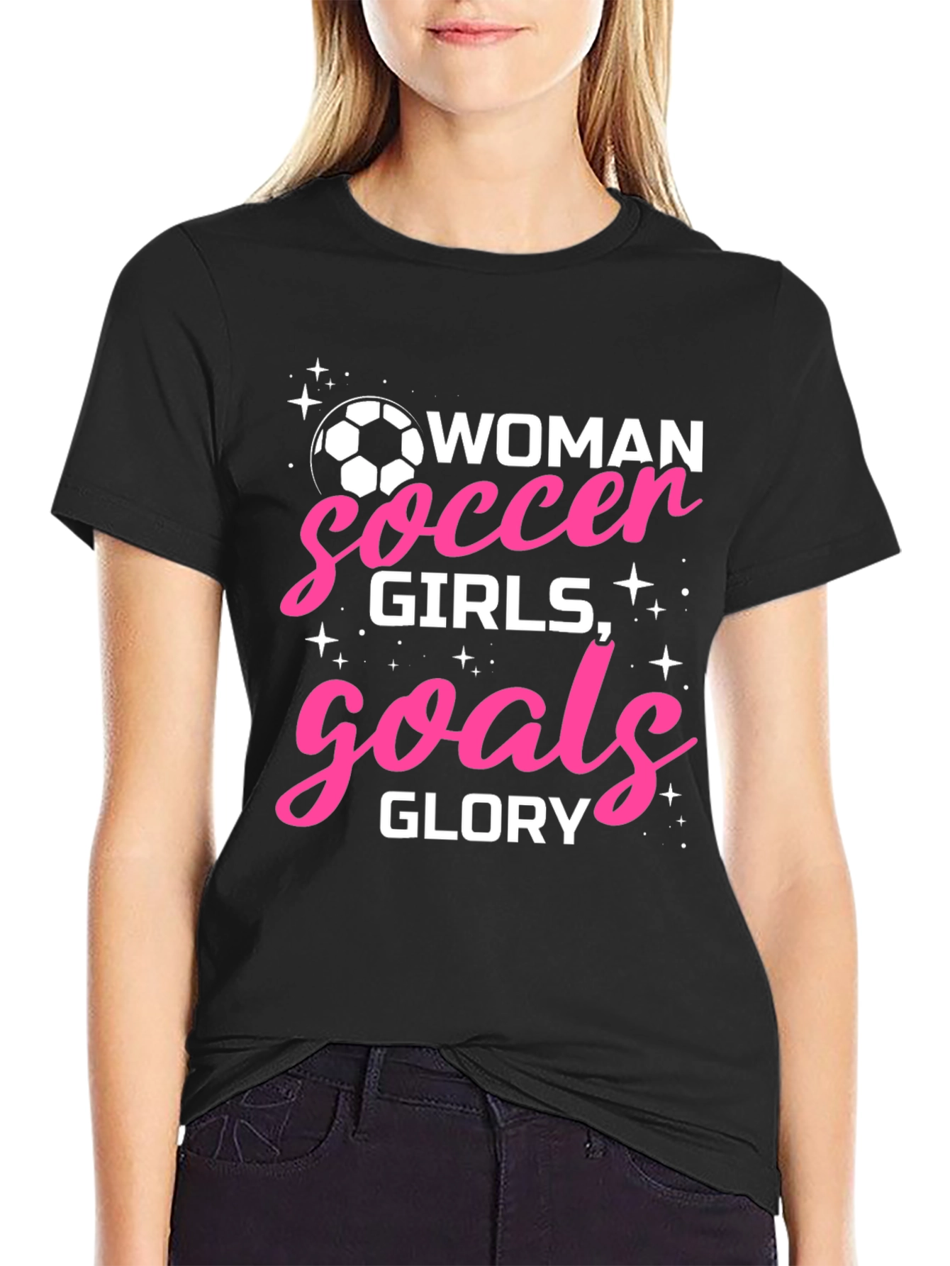Woman Soccer Girls Goals Glory T-Shirt - 2