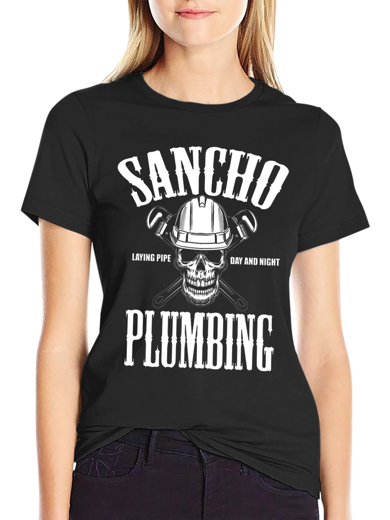 Sancho Plumbing T-Shirt - Funny Plumber Tee - 2