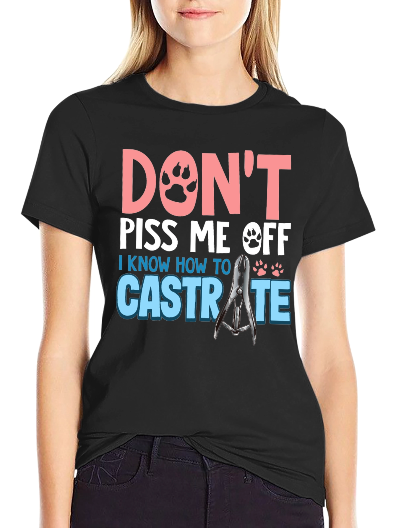 Black Don't Piss Me Off Funny T-Shirt view 2