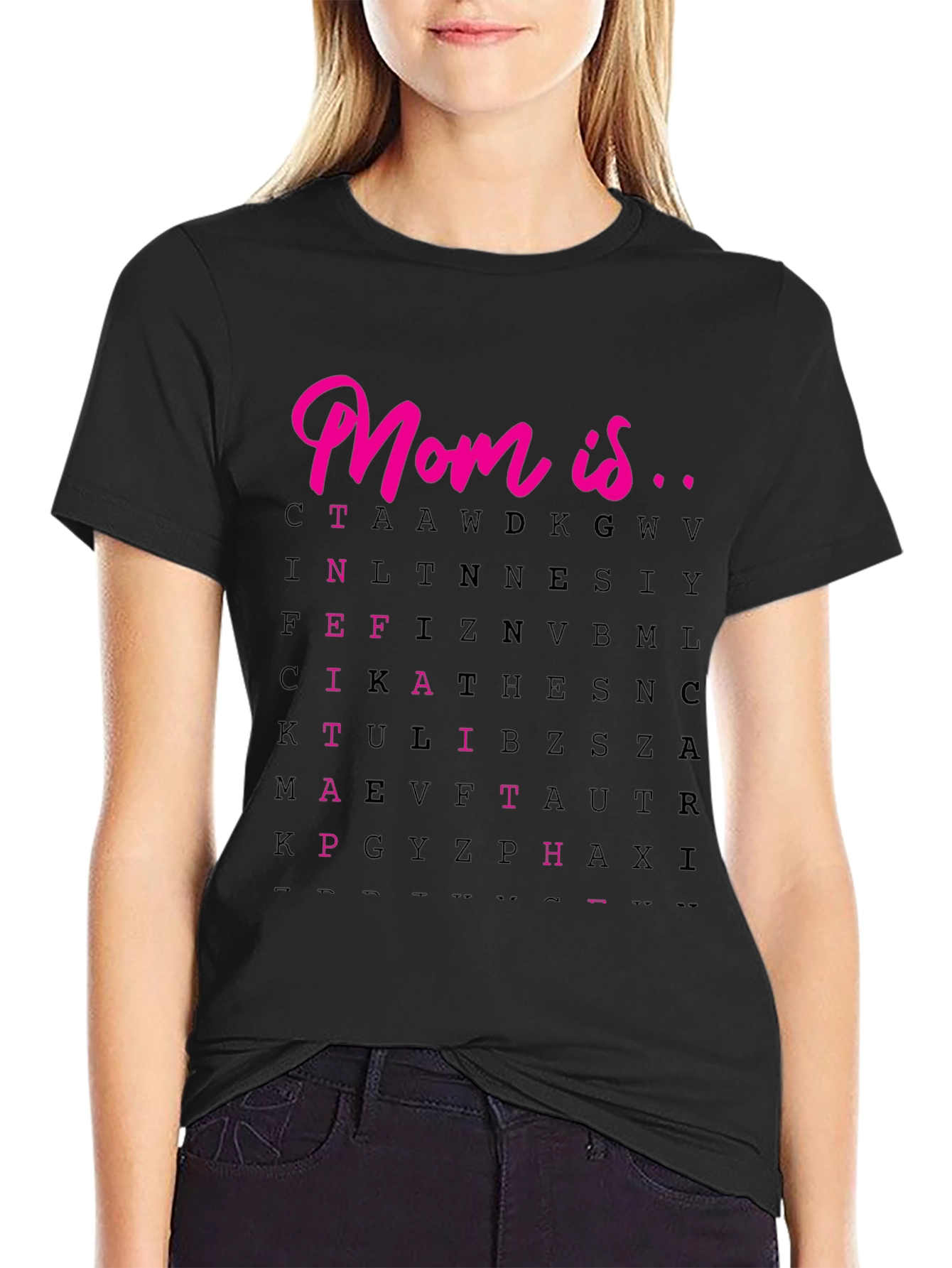 Black Mom Is...T-Shirt view 2