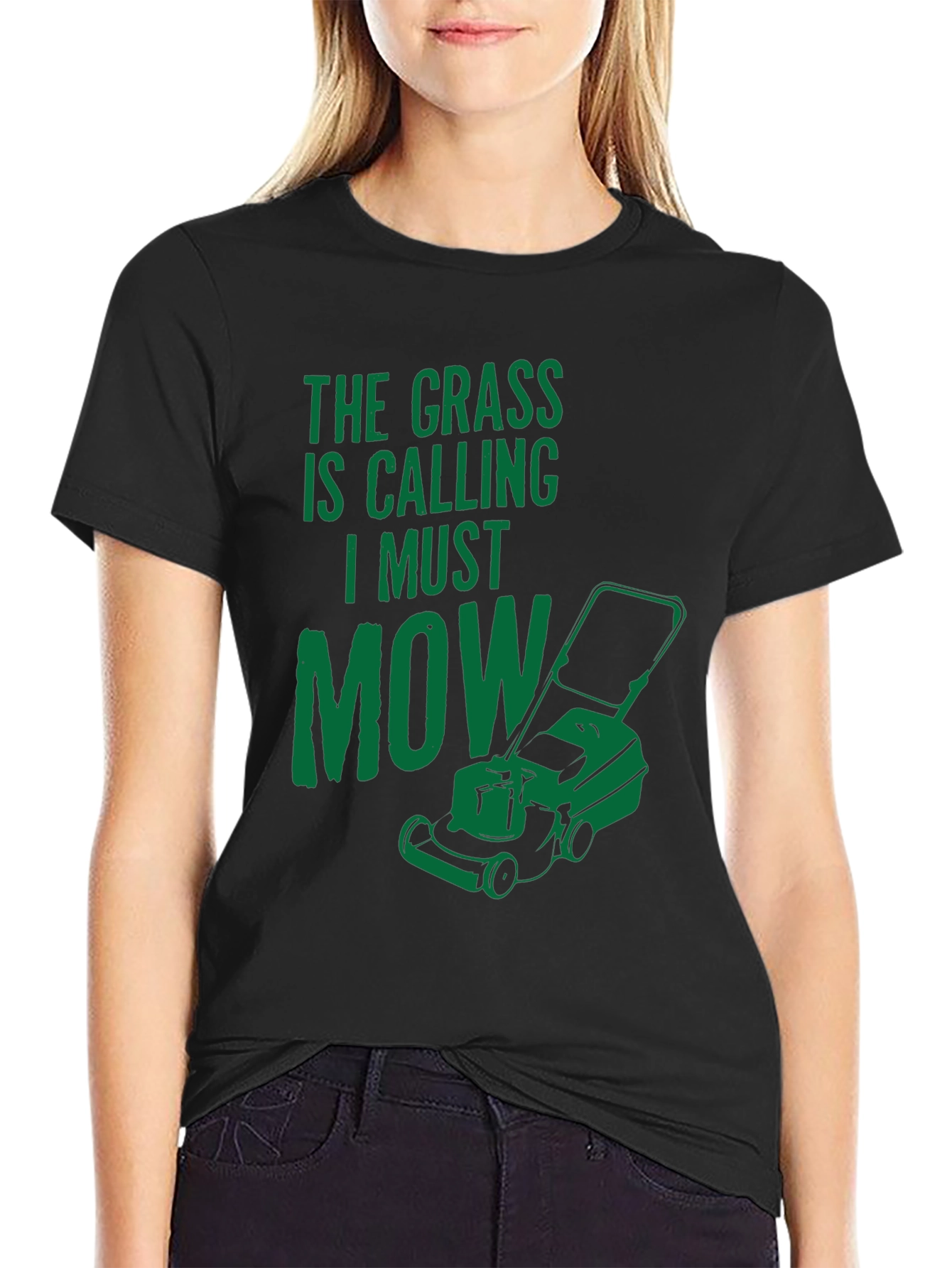 The Grass is Calling T-Shirt - Funny Mowing Tee - 2