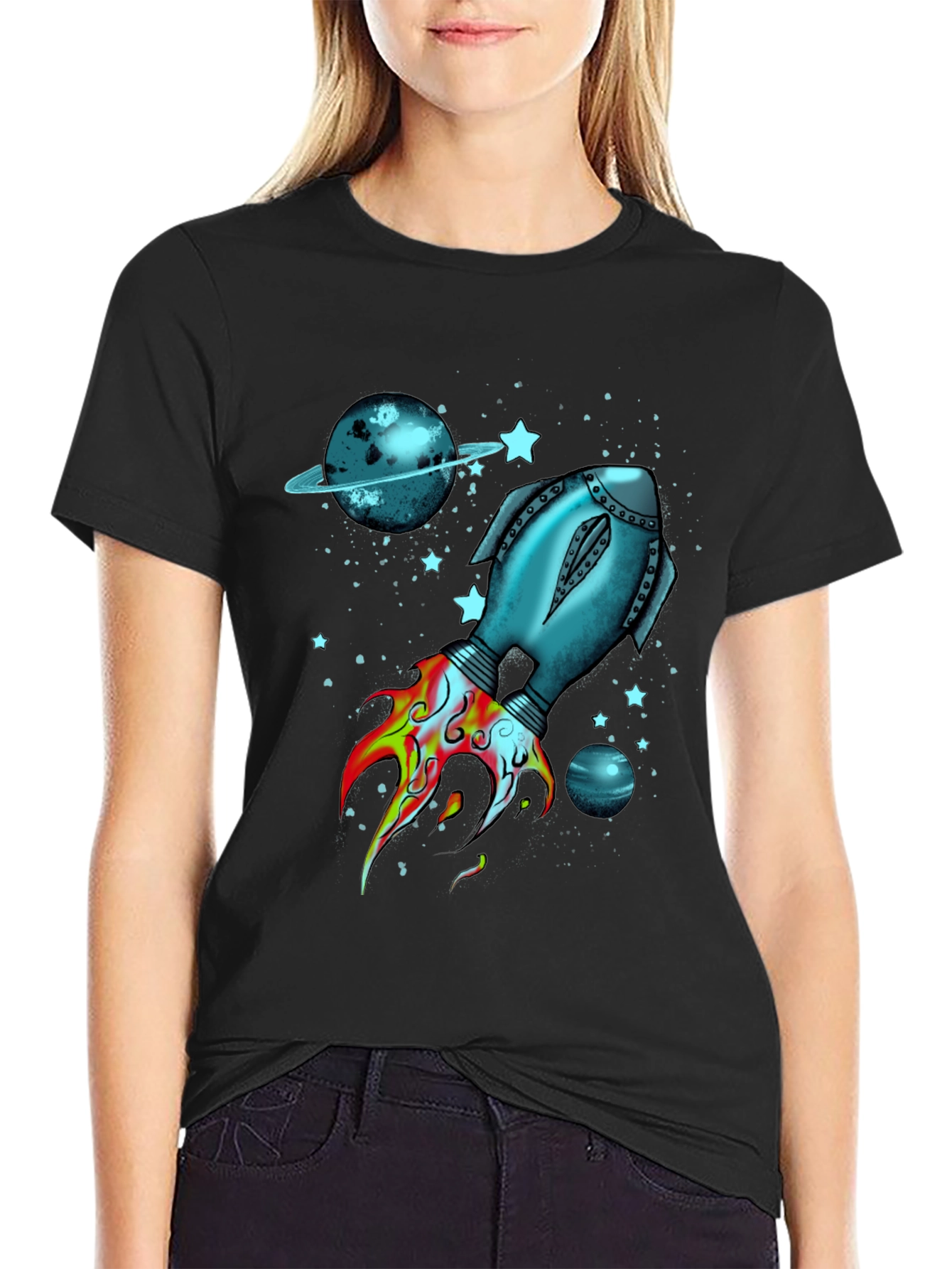 Cosmic Rocket T-Shirt - Blast Off in Style! - 2