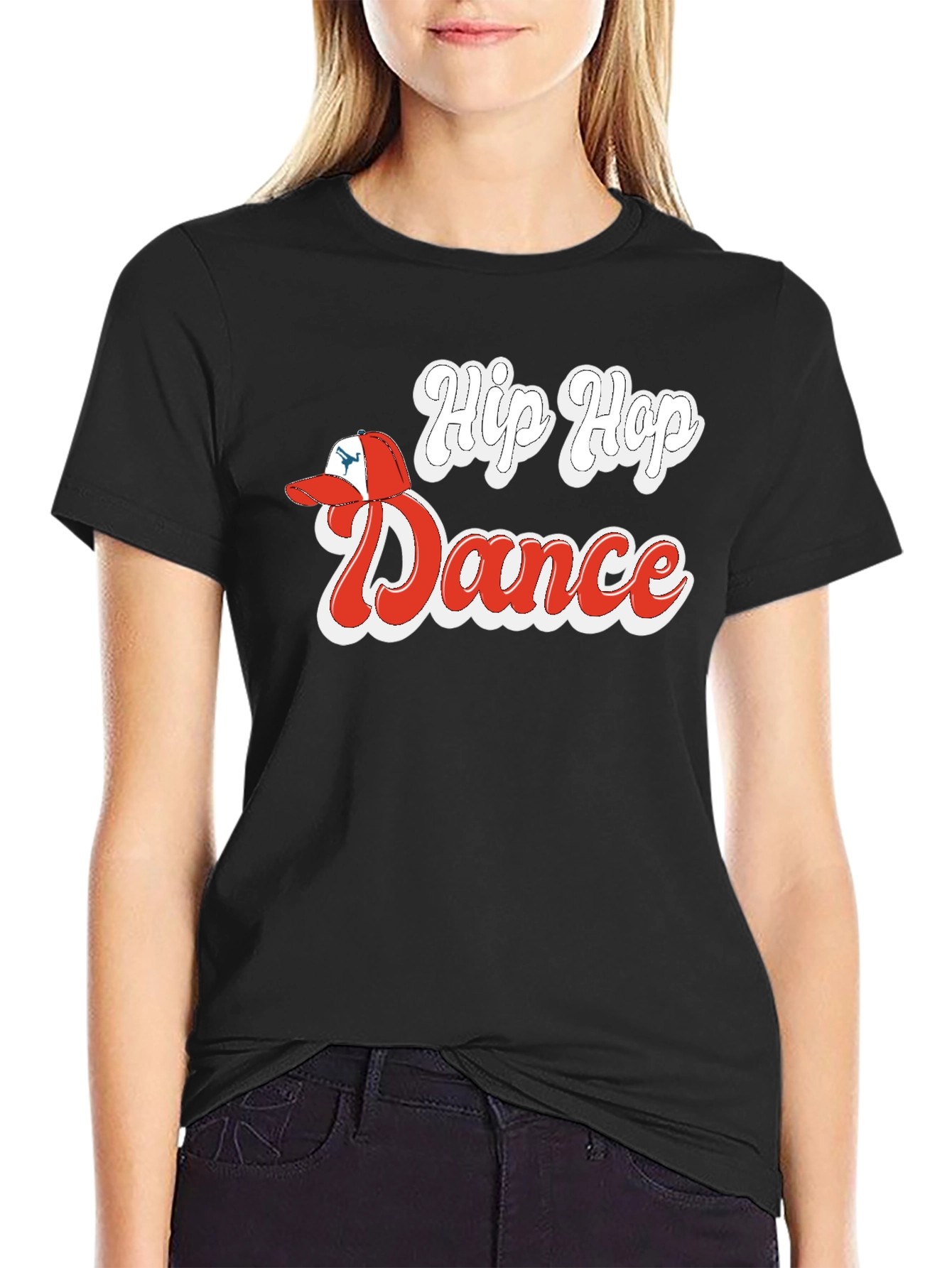 Black Hip Hop Dance Graphic Tee view 2