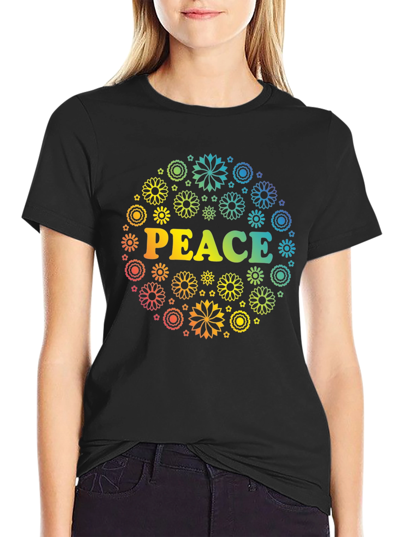 Peace Flower Power T-Shirt - 2