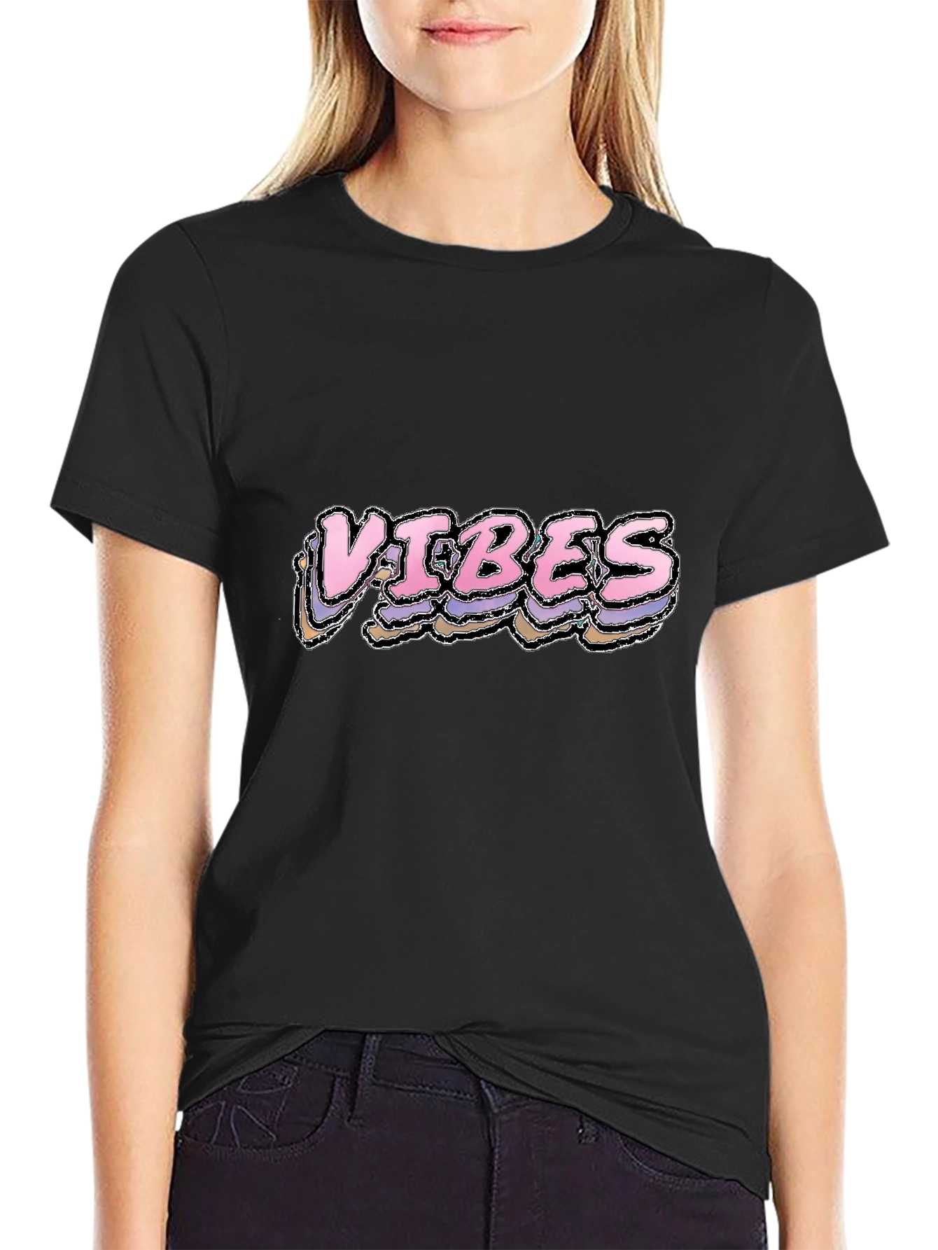 Black Vibes Graphic T-Shirt - Stylish Comfort view 2