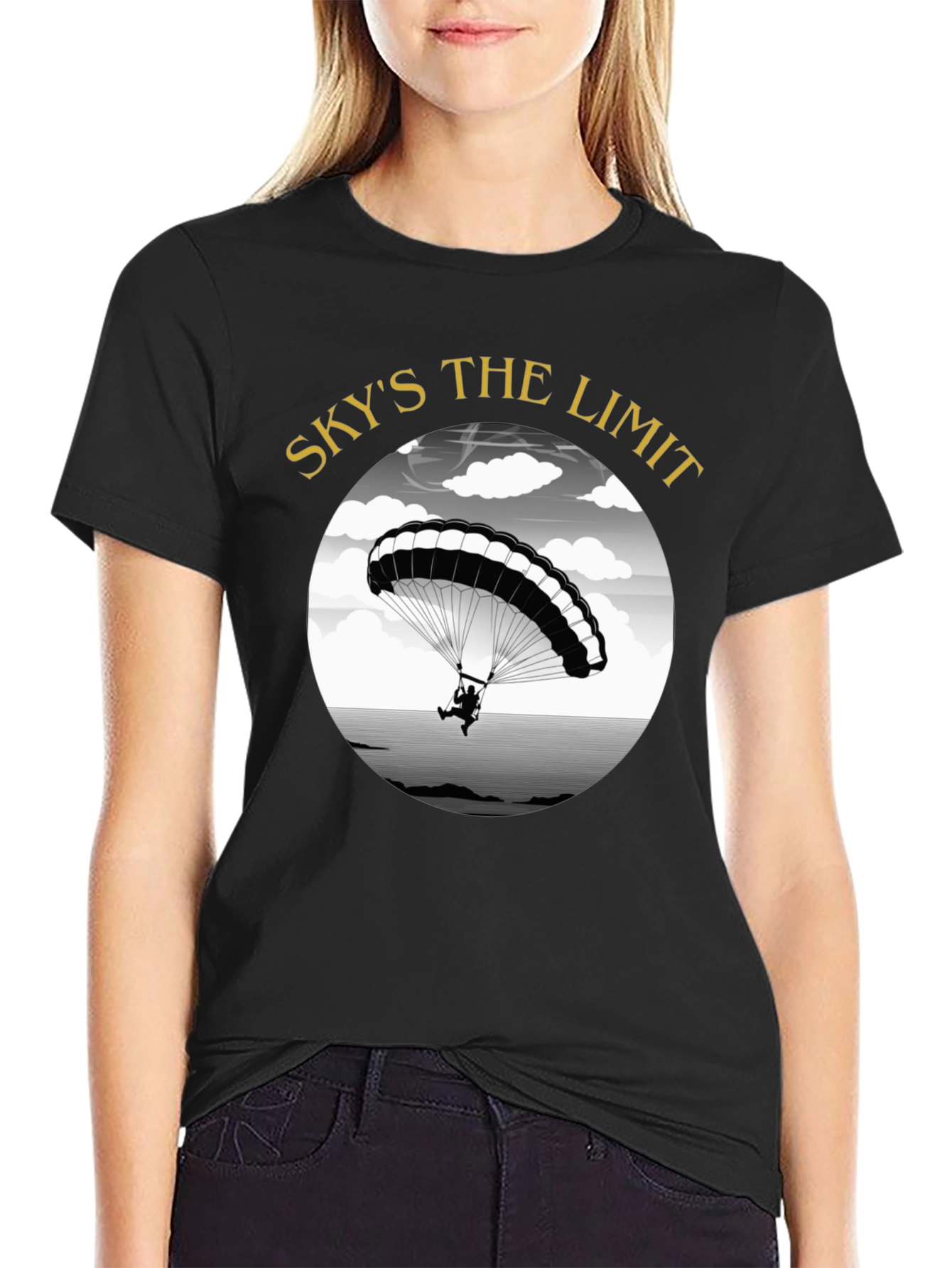 Black Sky's The Limit Parachute T-Shirt view 2