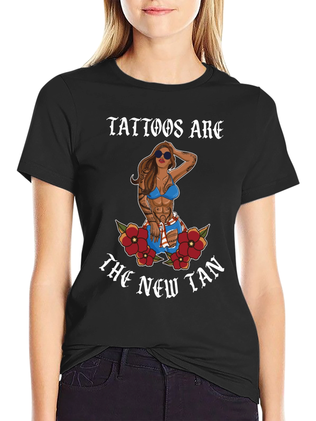 Tattoos Are The New Tan Graphic Tee - 2