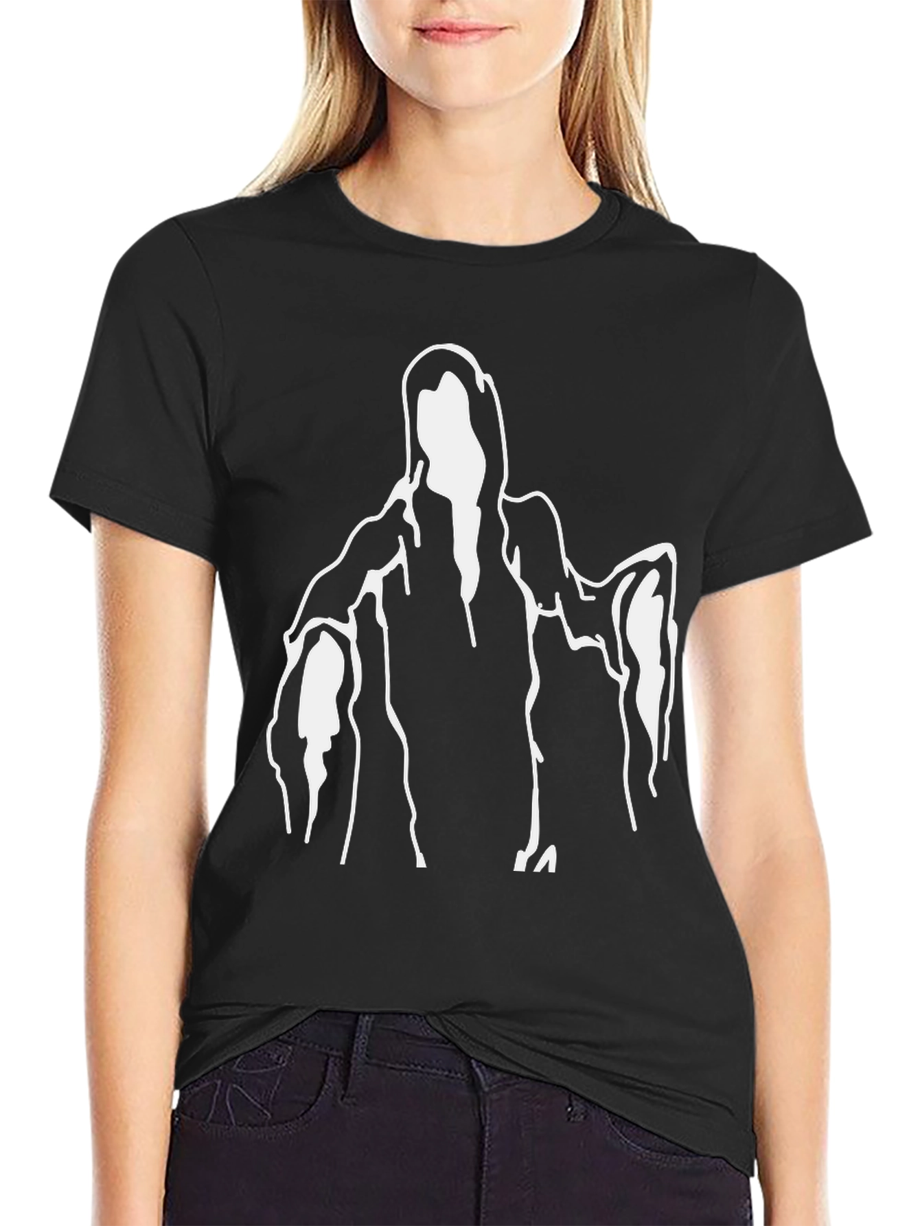 Black Grim Reaper Graphic T-Shirt - Black view 2