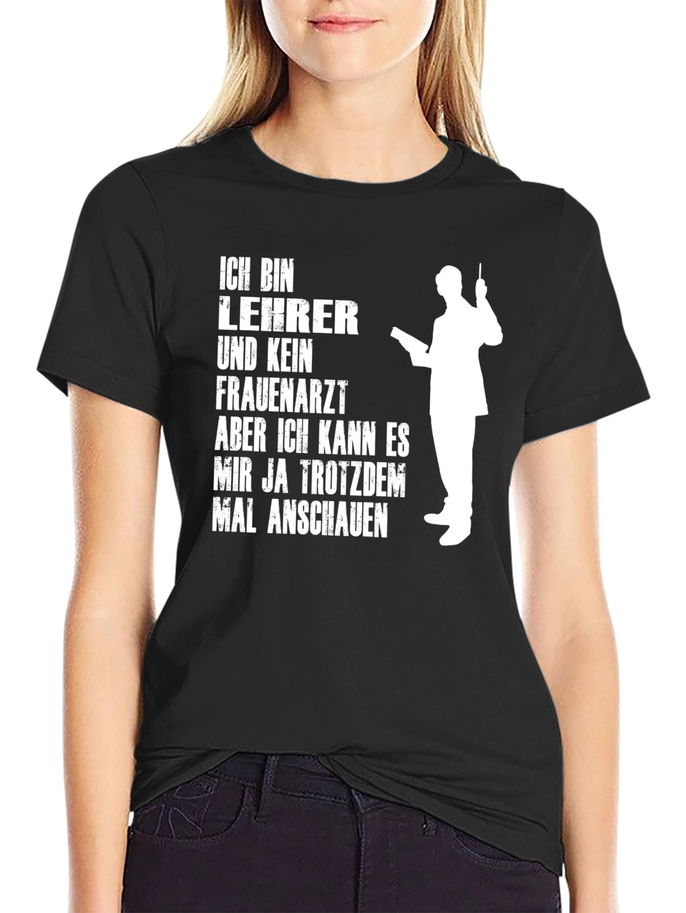 Black Teacher Novelty Graphic T-Shirt view 2