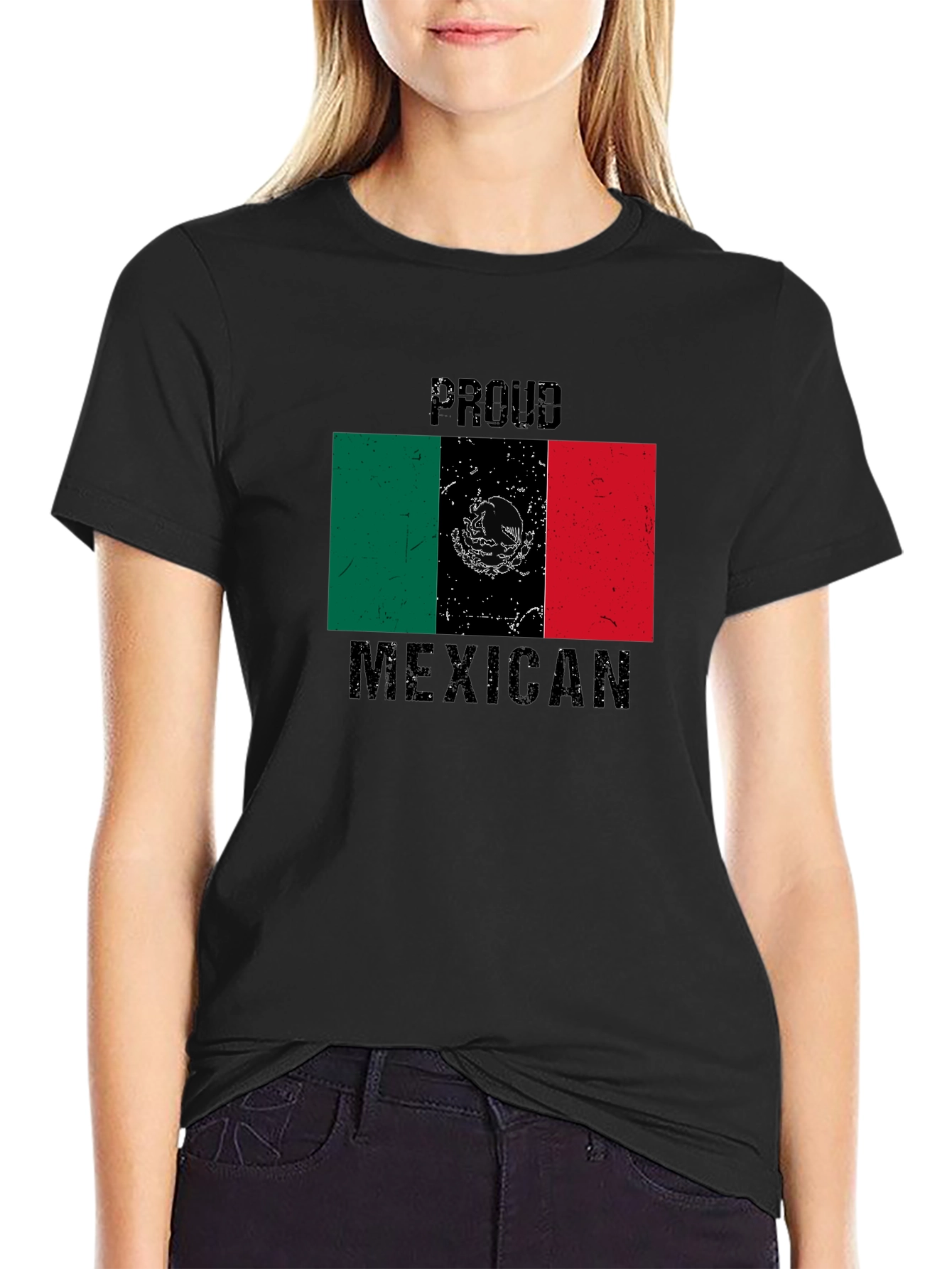 Proud Mexican Flag T-Shirt - Black - 2