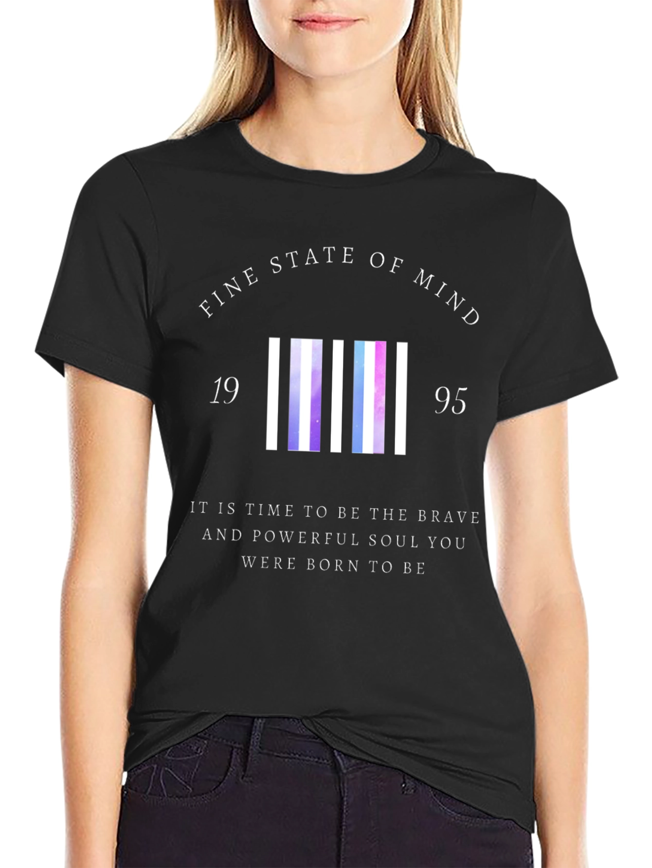 Black Fine State of Mind Graphic Tee view 2