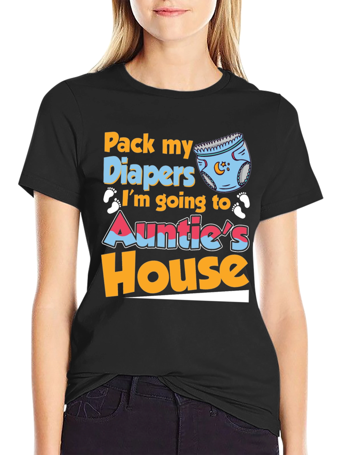 Pack My Diapers Auntie's House Baby Tee - 2