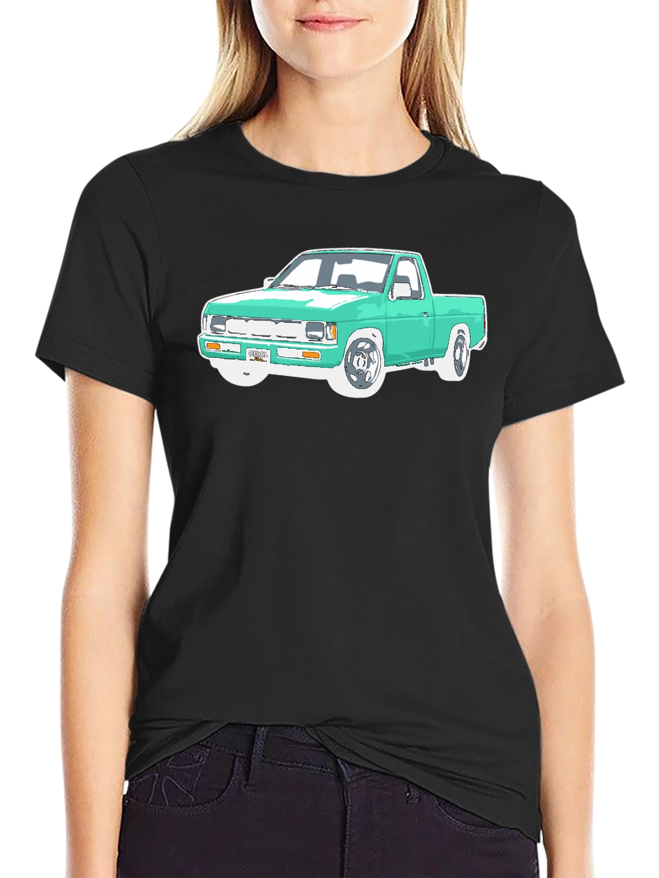 Black Truck Graphic Tee - Cool Car T-Shirt view 2