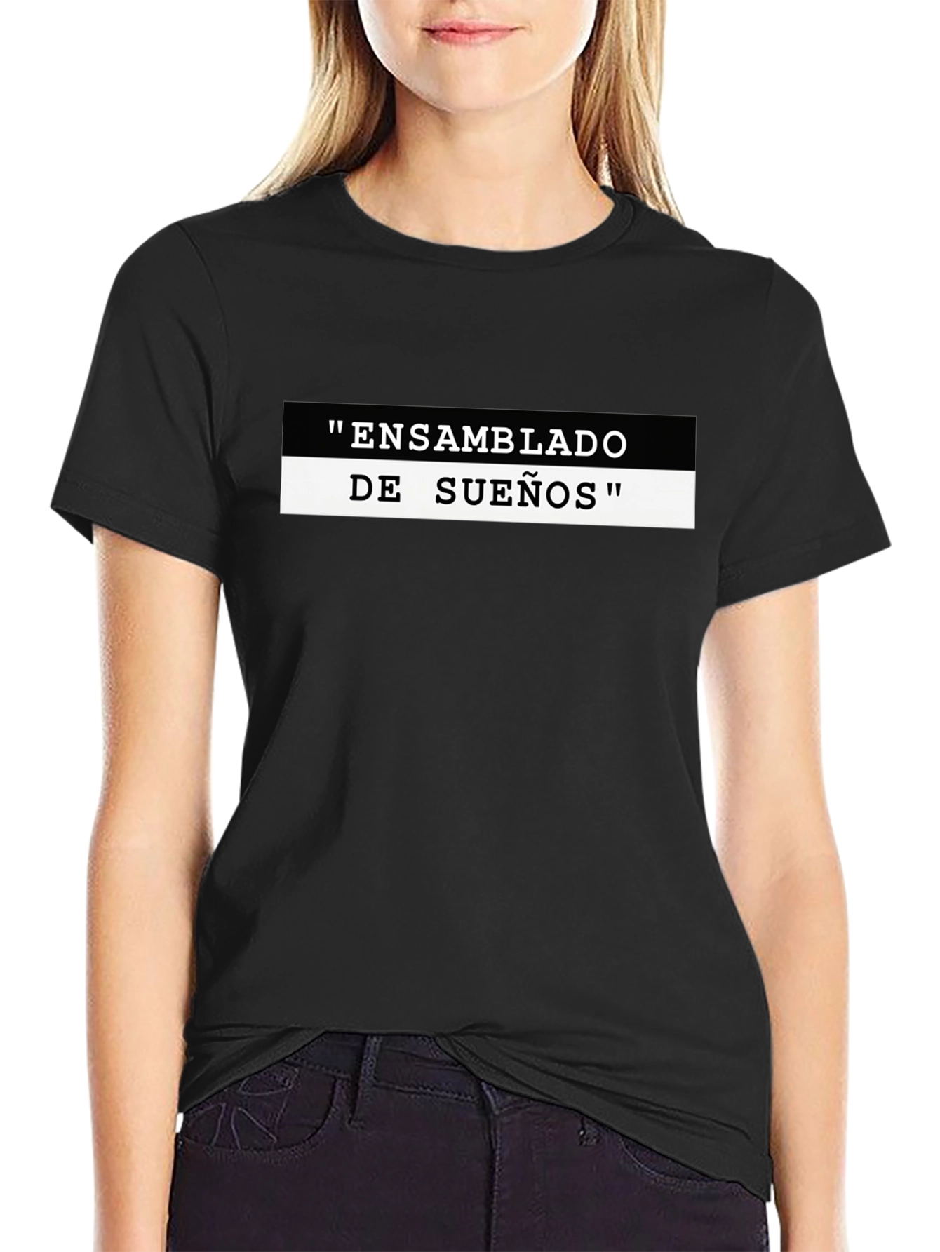 Black "Ensambrado De Sueños" Graphic Tee view 2