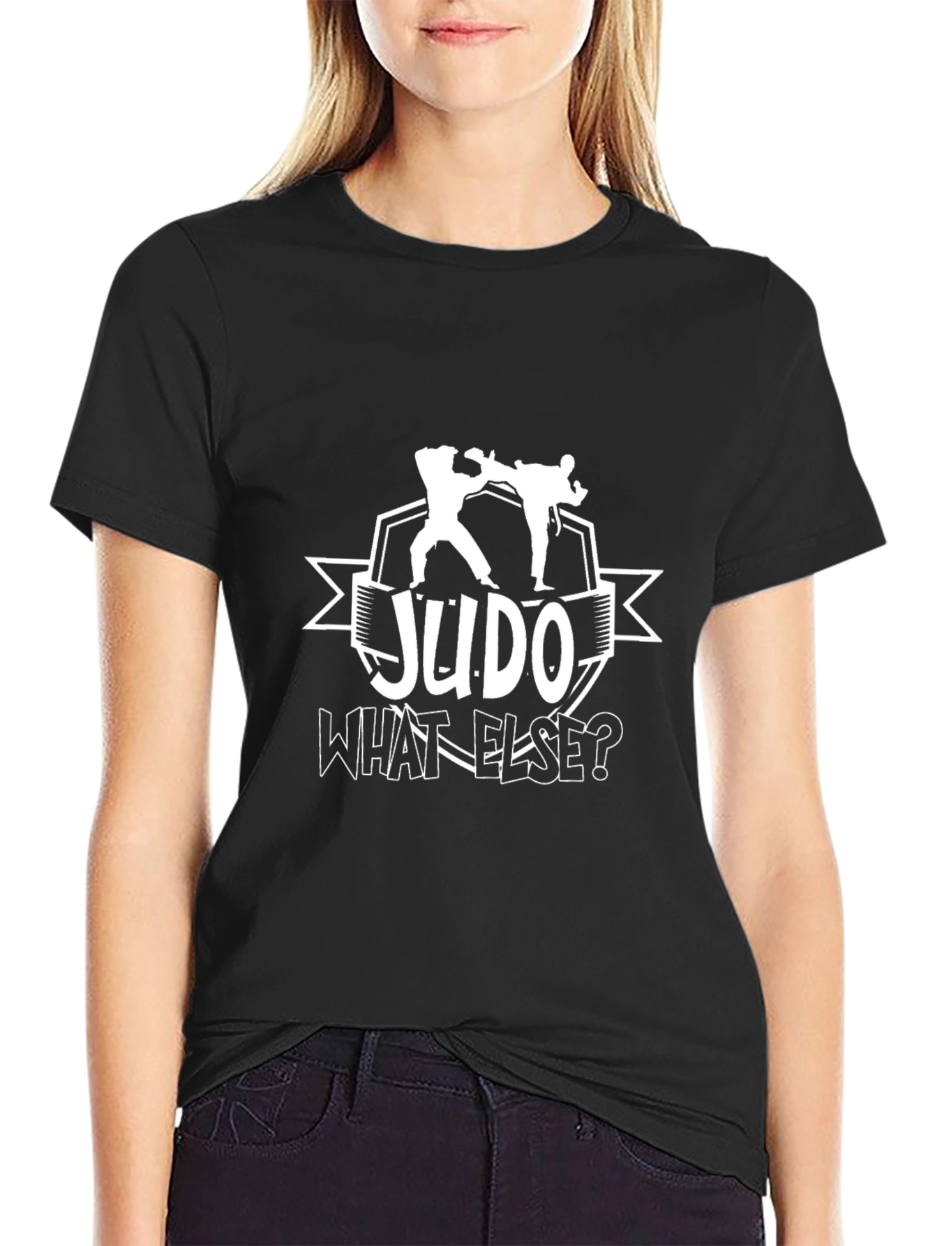 Black Judo What Else? Black T-Shirt view 2