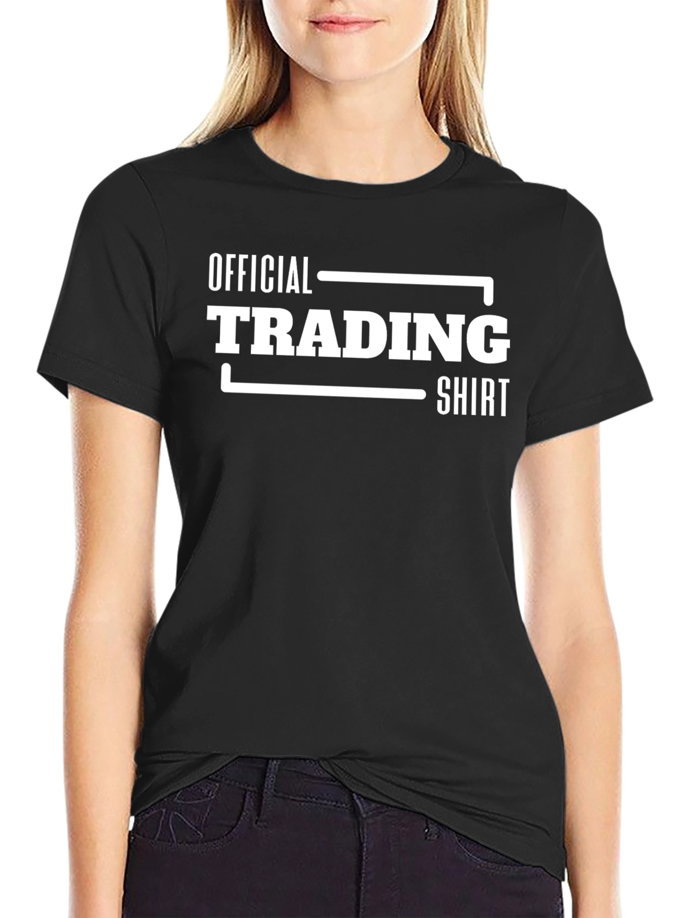 Black Official Trading Shirt - Black T-Shirt view 2