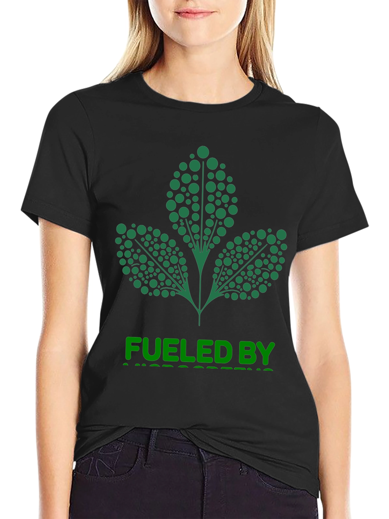 Fueled By Microgreens Graphic Tee - Black - 2