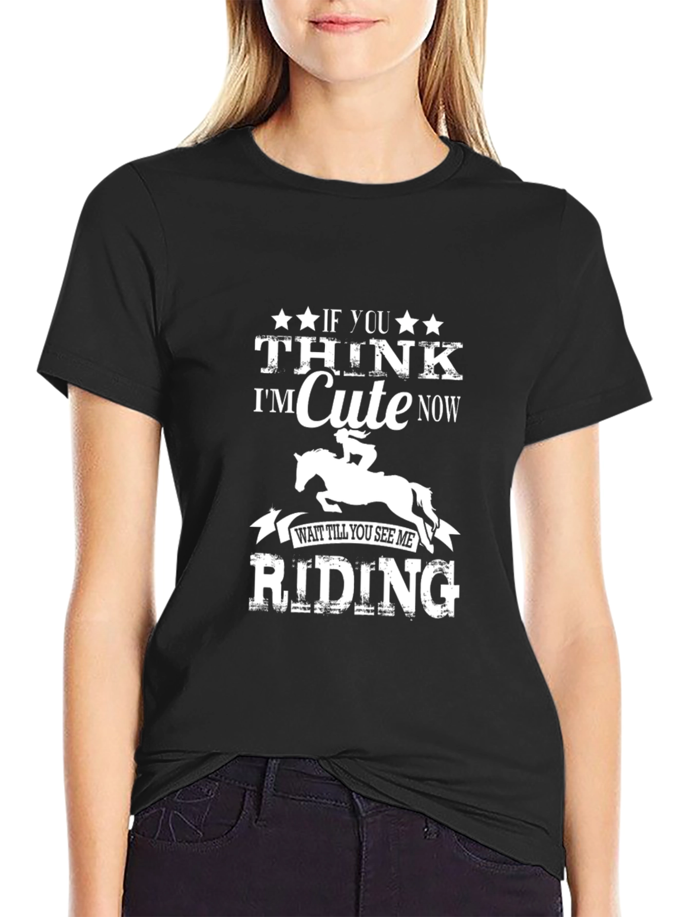 Cute Riding T-Shirt - Equestrian Style - 2