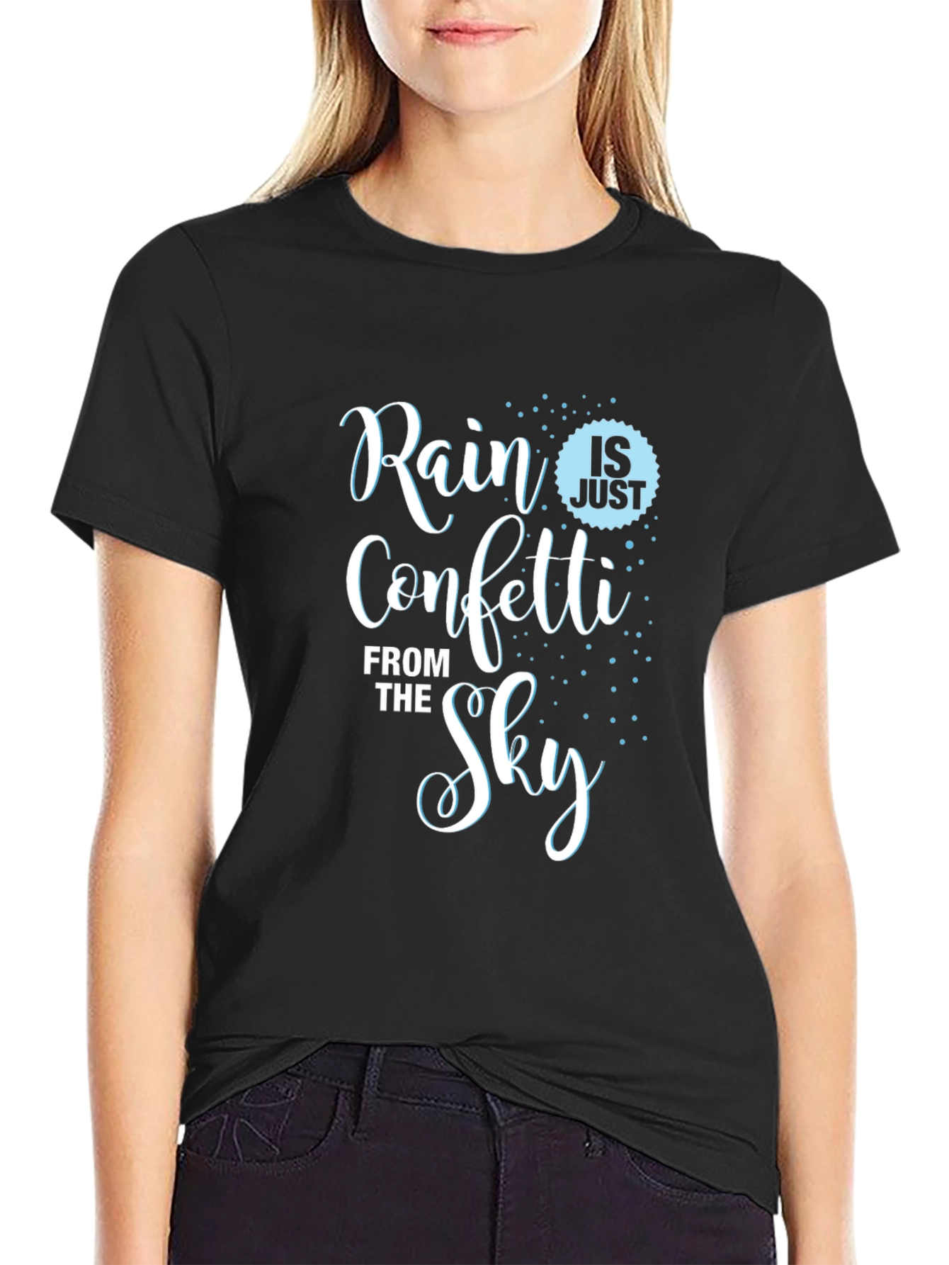 Rain Confetti Sky Graphic T-Shirt - 2