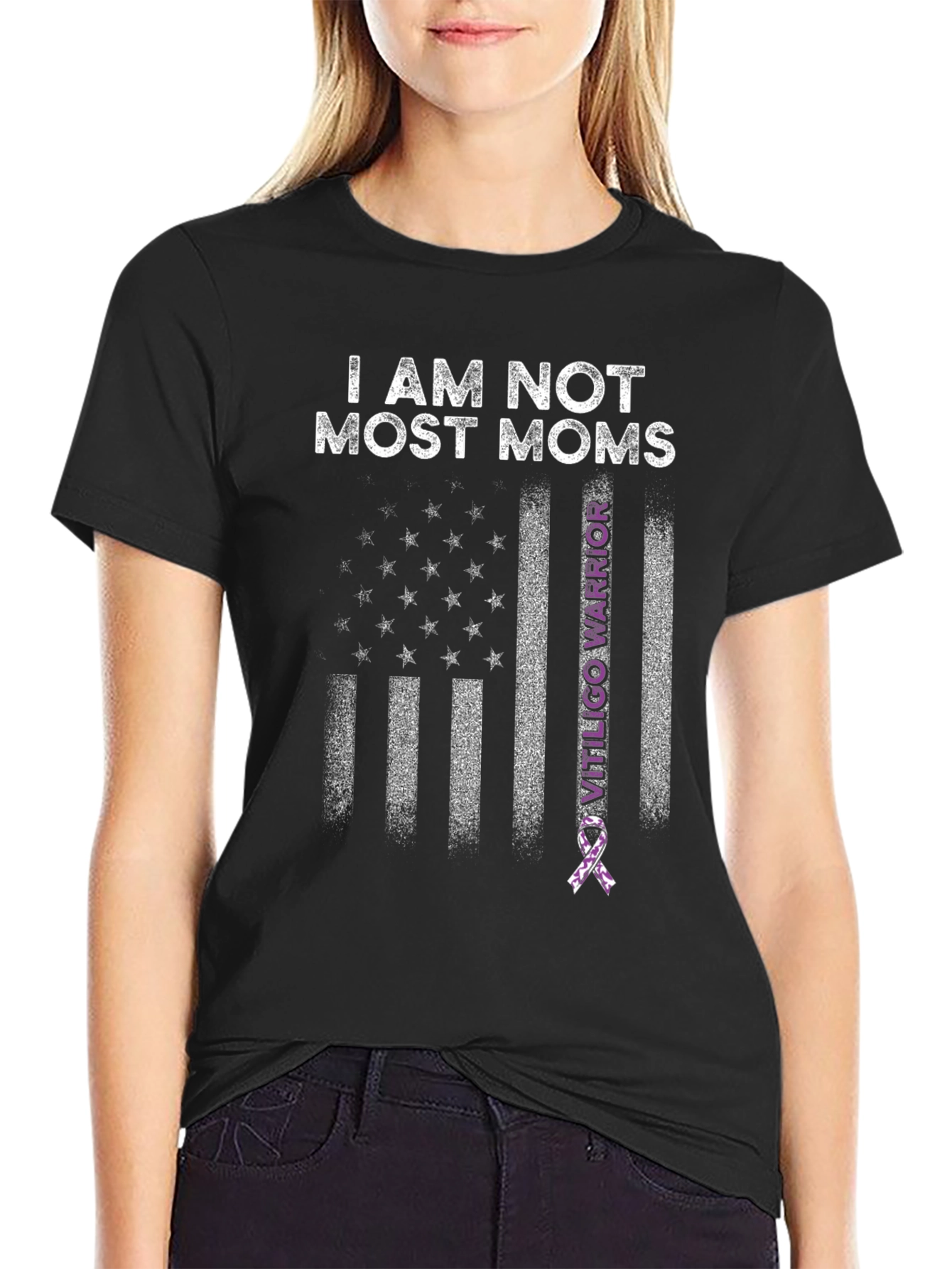 Black I AM NOT MOST MOMS T-Shirt view 2