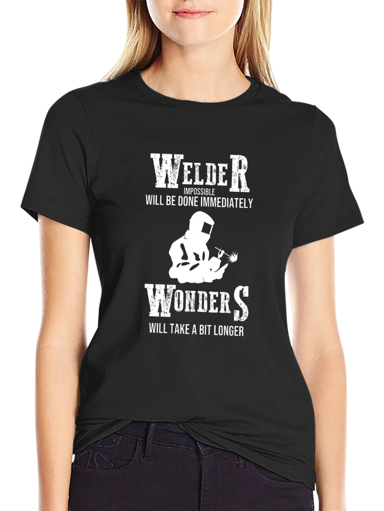 Black Welder Impossible Wonders Graphic Tee view 2