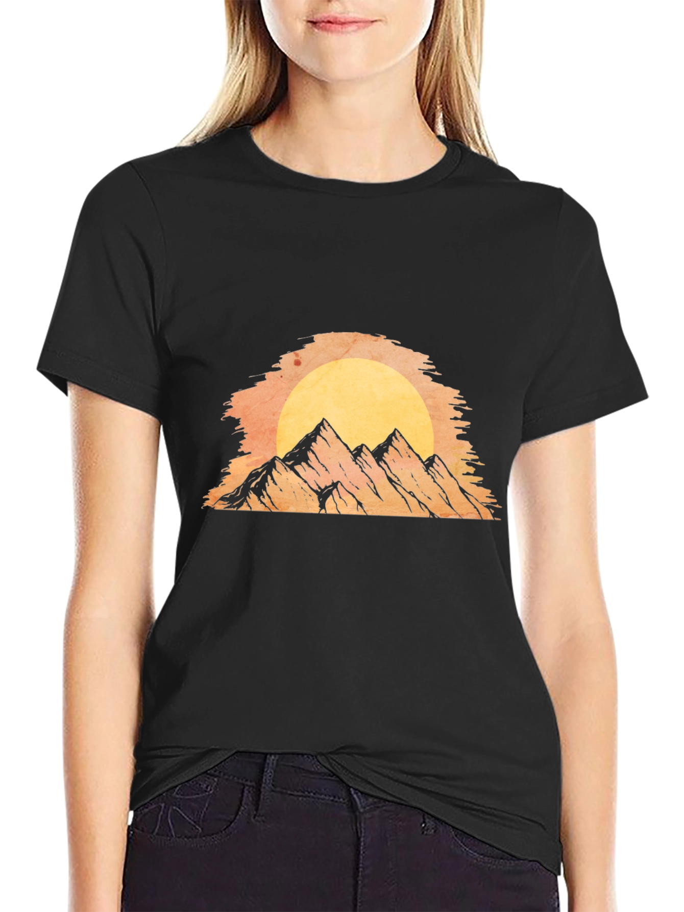 Black Mountain Sunset Graphic Tee view 2