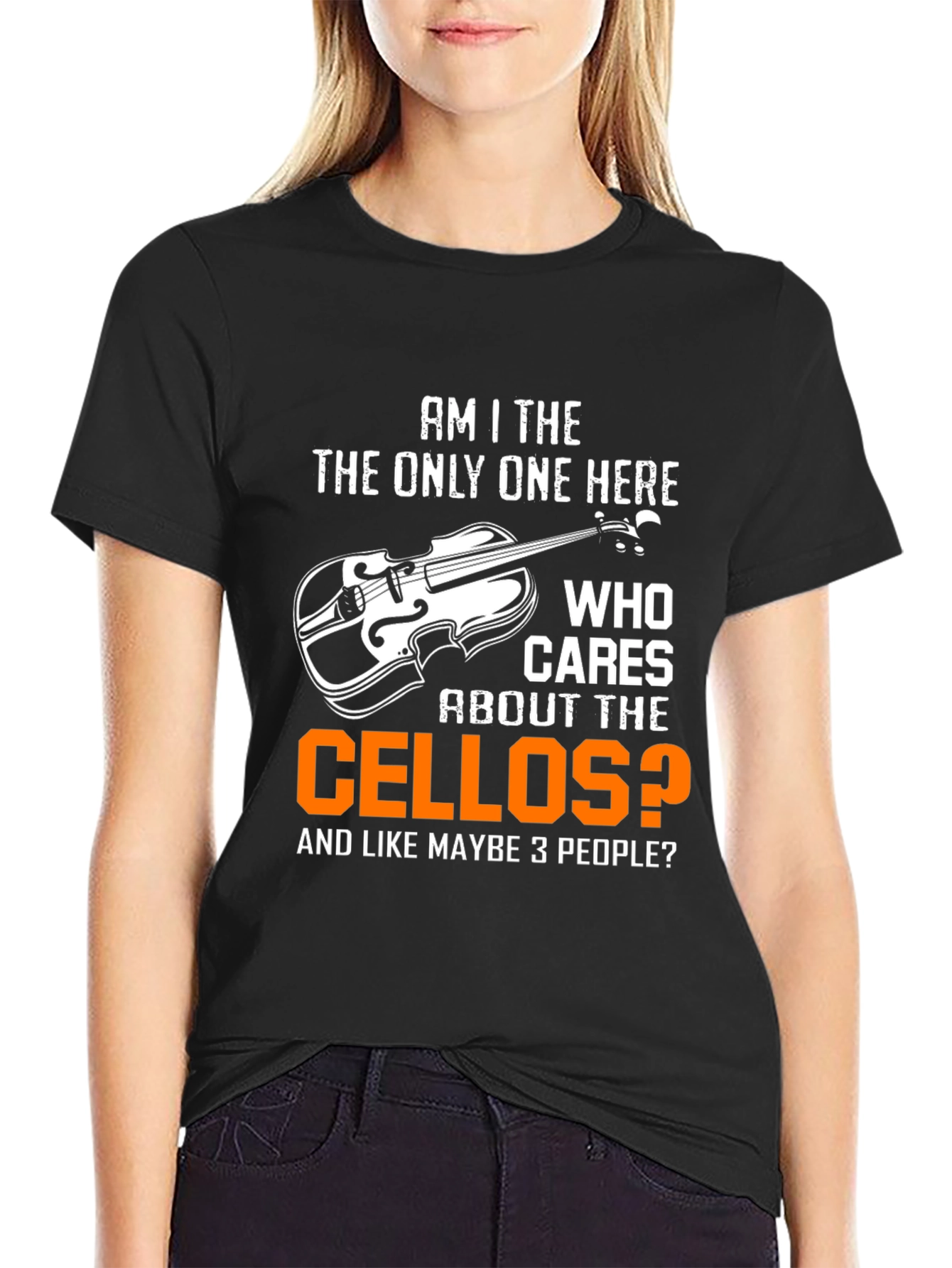 Am I the Only One Cello T-Shirt Funny Musician Tee - 2