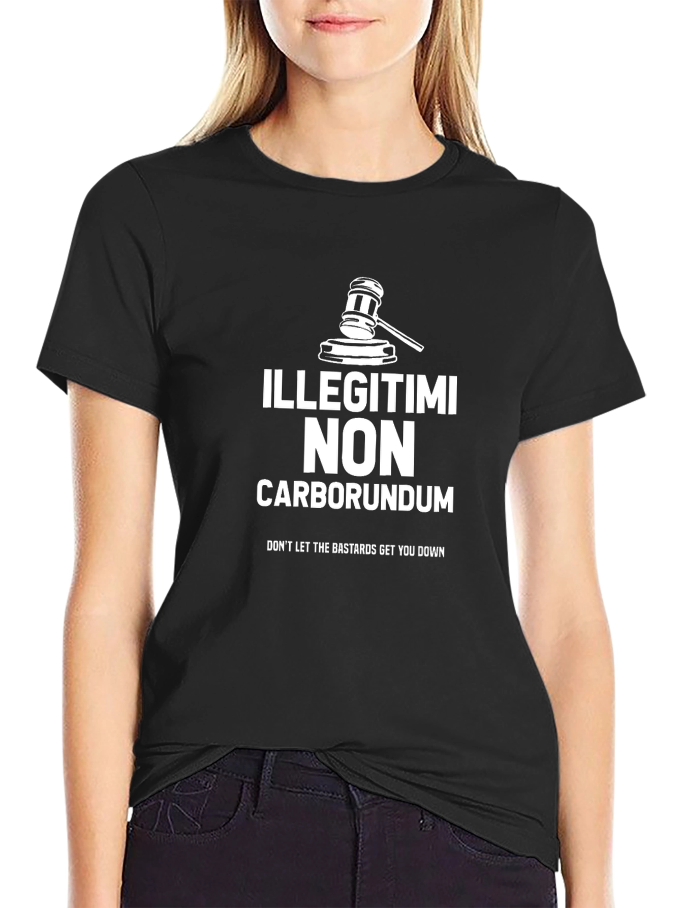Black Illegitimi Non Carborundum T-Shirt view 2
