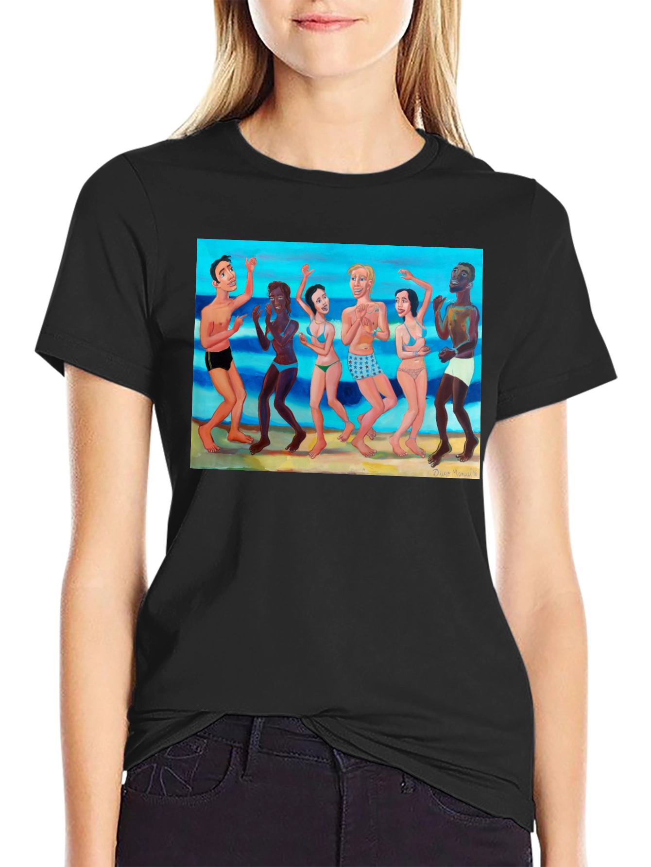 Beach Party Graphic Tee - Crew Neck - 2