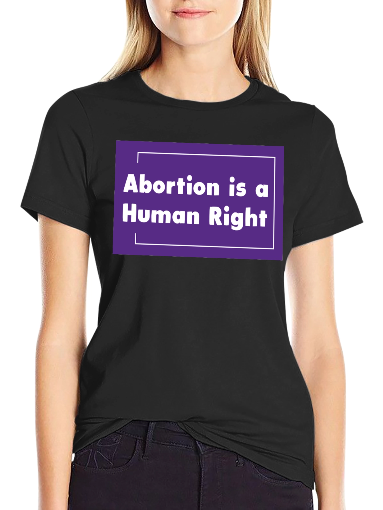 Black Abortion is a Human Right Graphic Tee view 2